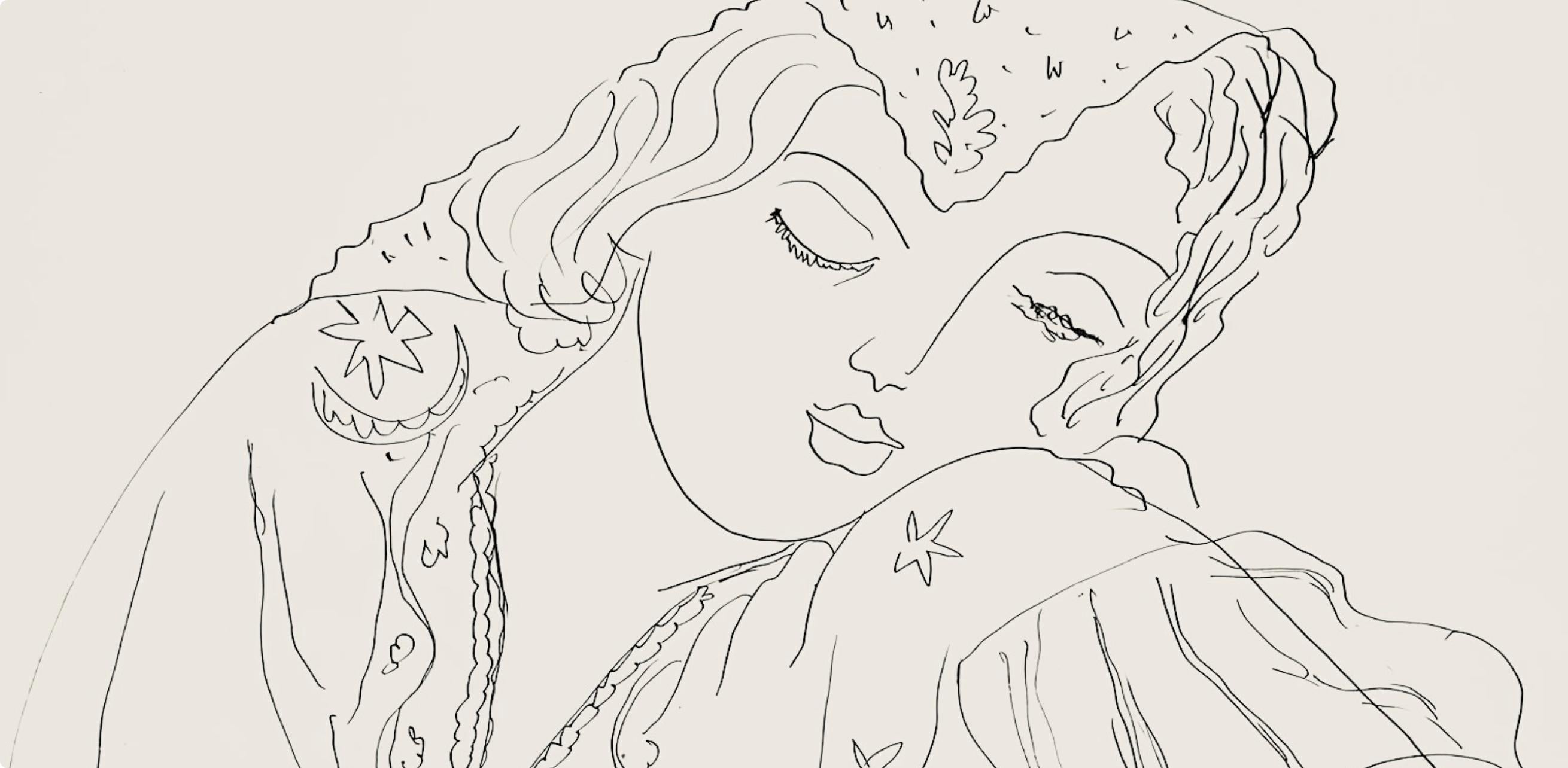 Matisse, Série I, var. 8 (Duthuit 9), Dessins, Thèmes et variations (after) - Print by Henri Matisse