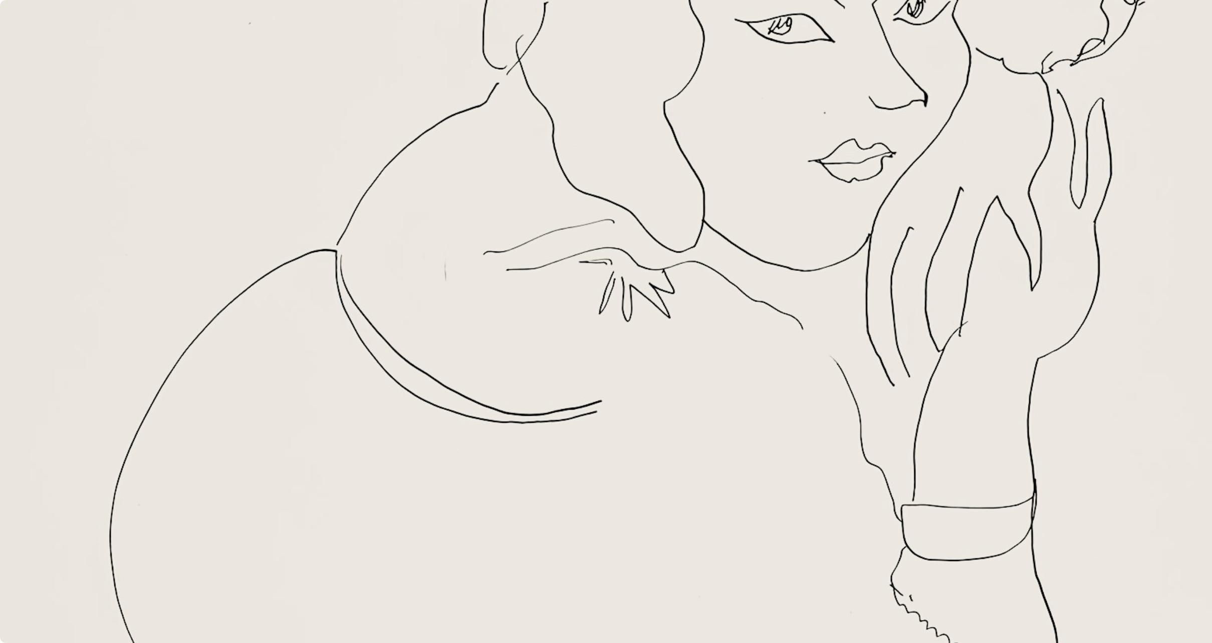 Matisse, Série I, var. 9 (Duthuit 9), Dessins, Thèmes et variations (after) - Modern Print by Henri Matisse