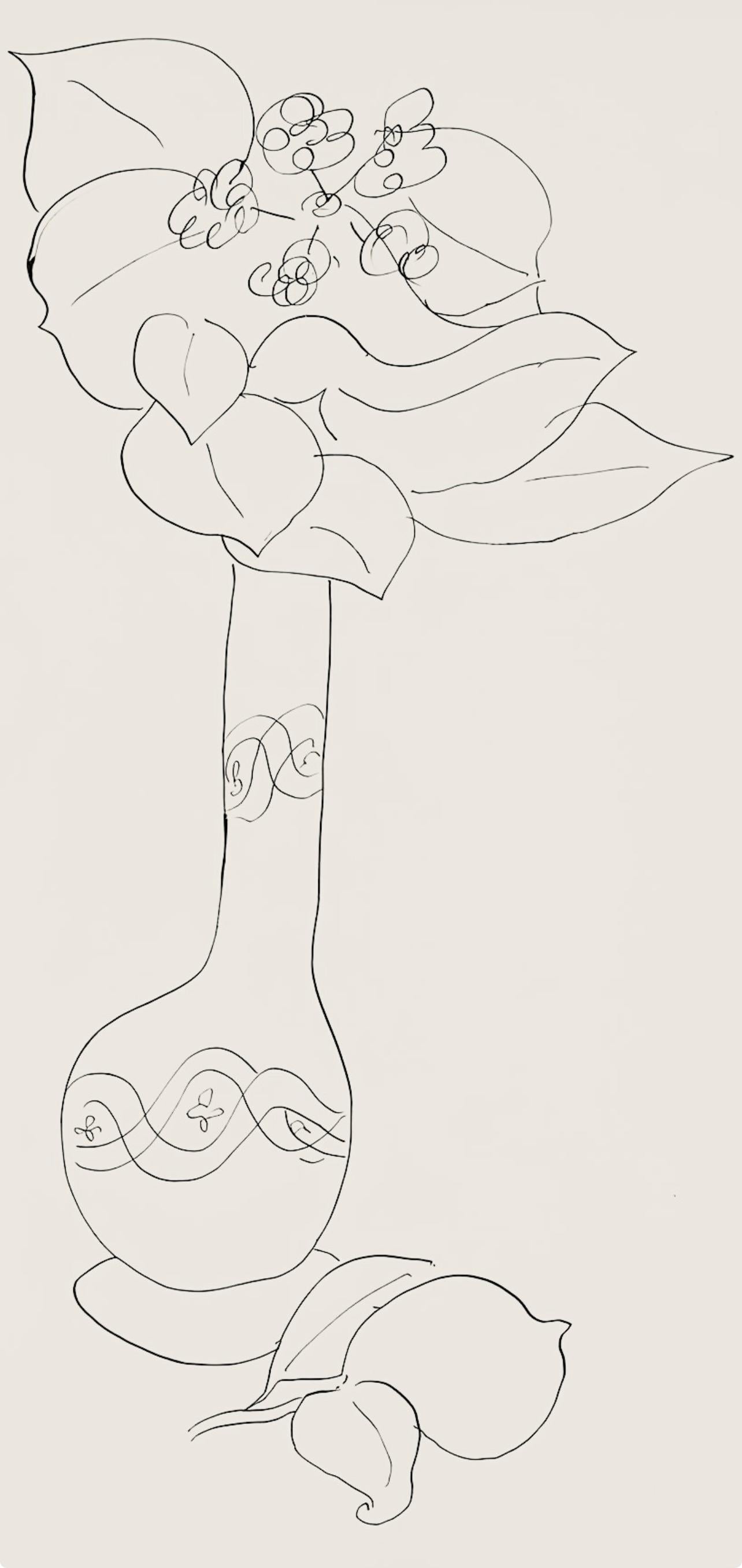 Matisse, Série J, var. 2 (Duthuit 9), Dessins, Thèmes et variations (after) - Print by Henri Matisse