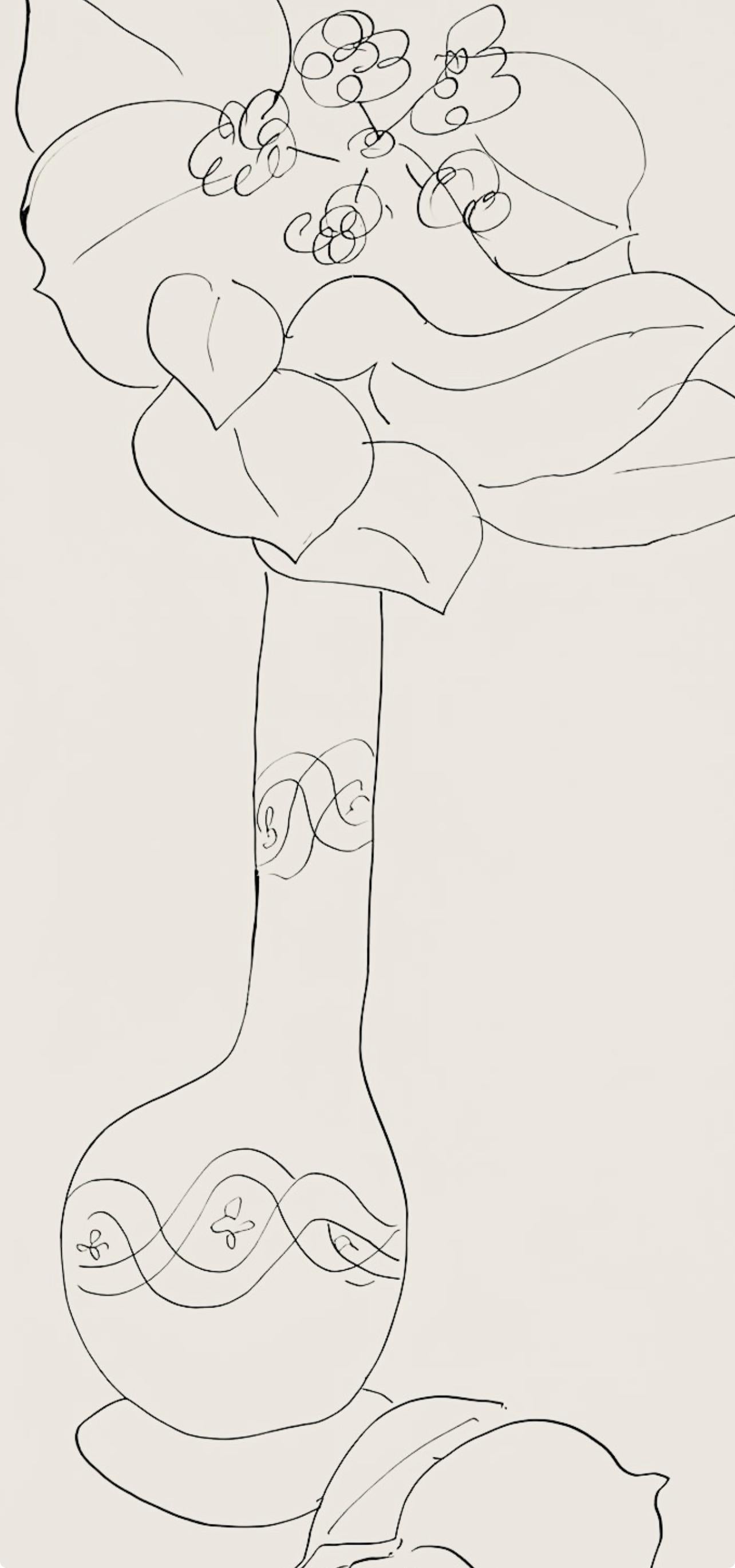 Matisse, Série J, var. 2 (Duthuit 9), Dessins, Thèmes et variations (after) - Modern Print by Henri Matisse