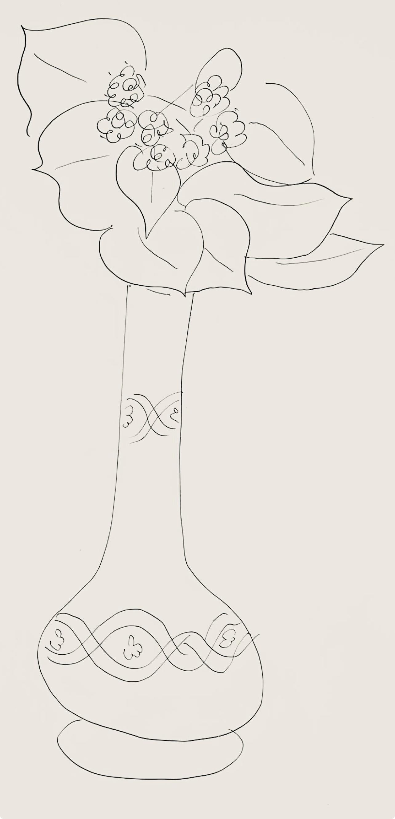 Matisse, Série J, var. 3 (Duthuit 9), Dessins, Thèmes et variations (after) - Print by Henri Matisse
