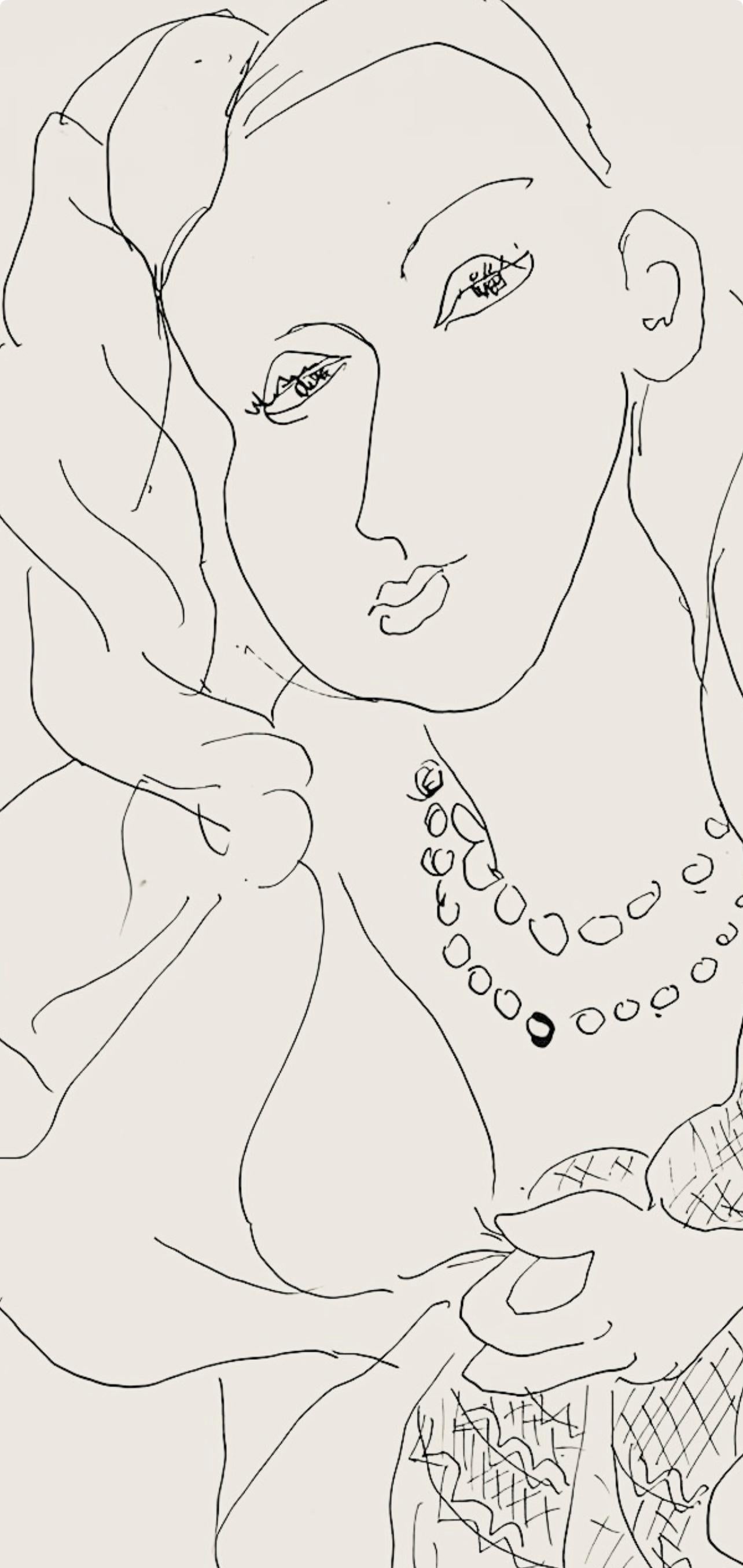 Matisse, Série K, var. 1 (Duthuit 9), Dessins, Thèmes et variations (after) - Modern Print by Henri Matisse