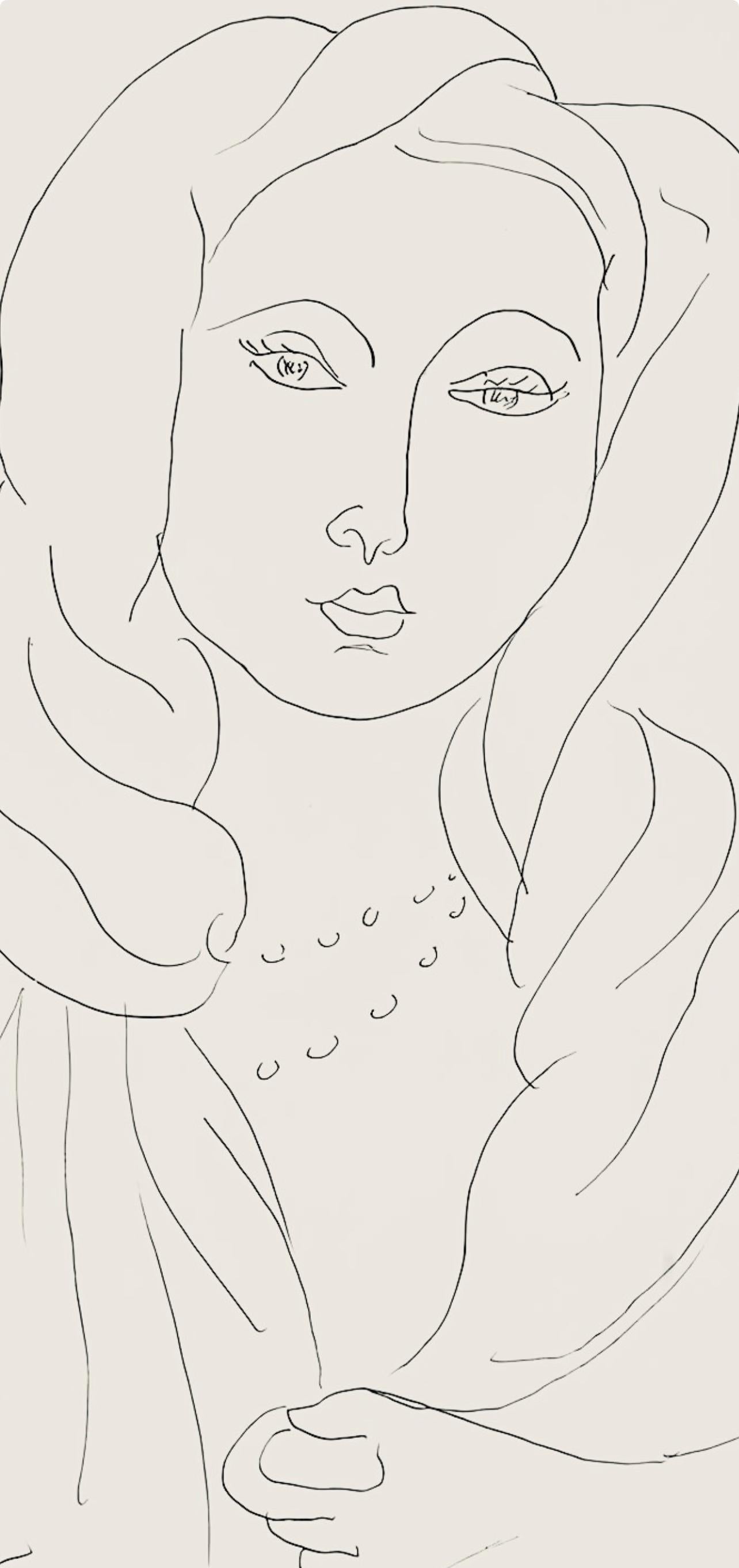 Matisse, Série K, var. 2 (Duthuit 9), Dessins, Thèmes et variations (after) - Print by Henri Matisse