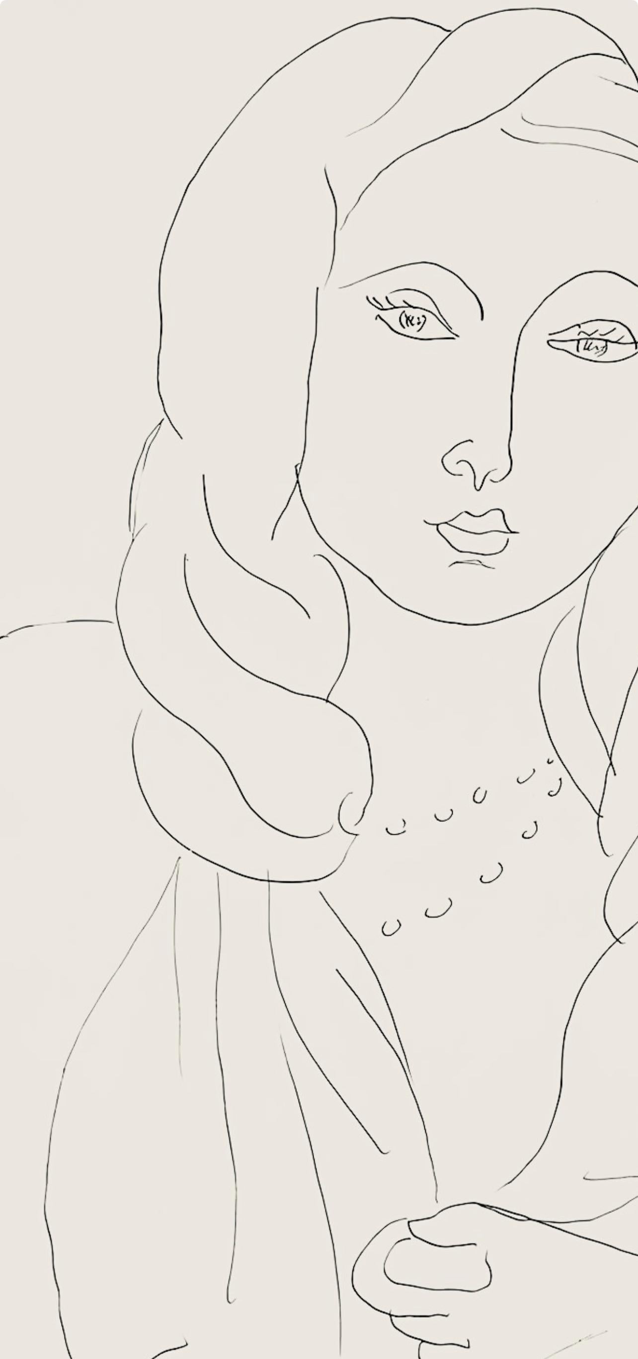 Matisse, Série K, var. 2 (Duthuit 9), Dessins, Thèmes et variations (after) - Modern Print by Henri Matisse