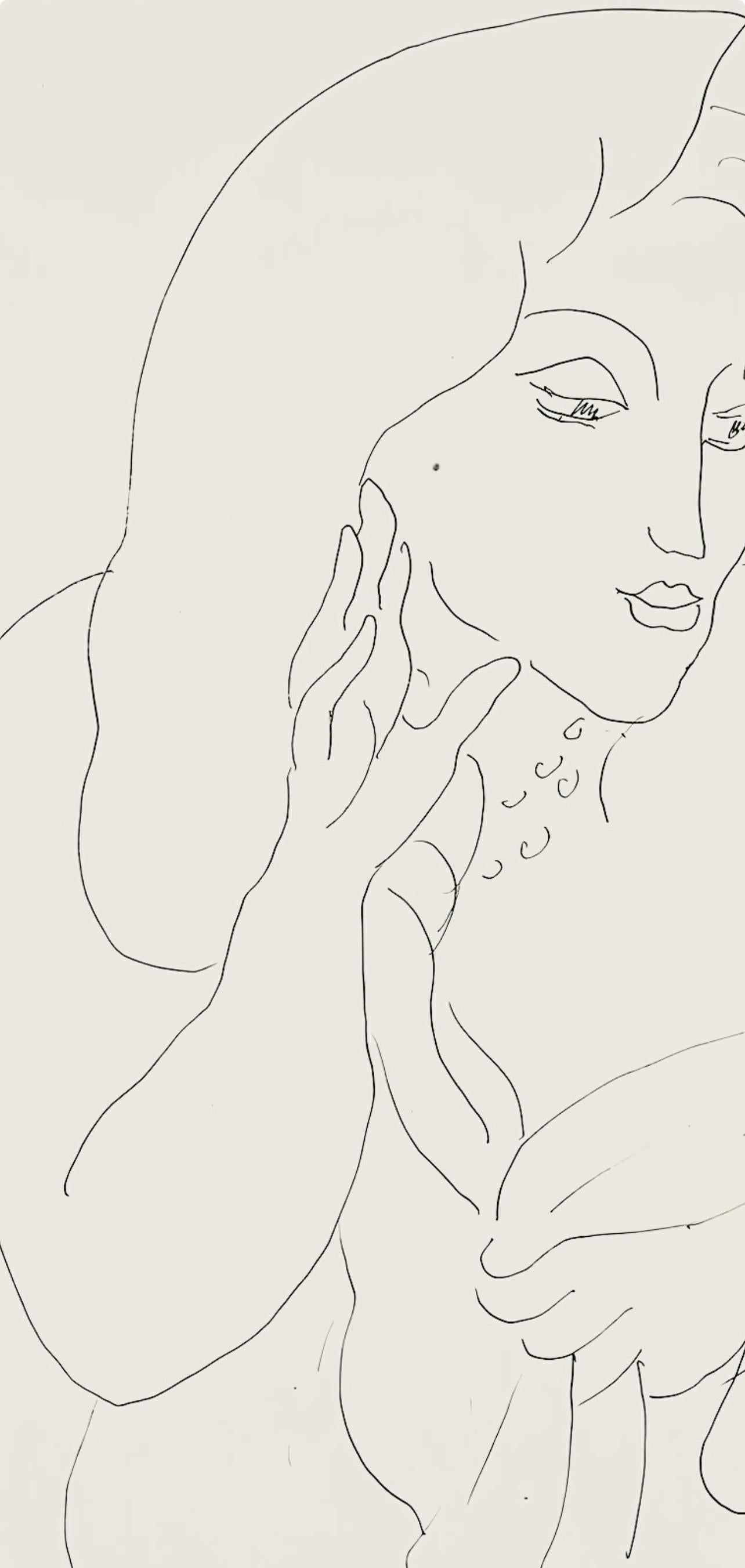 Matisse, Série K, var. 4 (Duthuit 9), Dessins, Thèmes et variations (after) - Modern Print by Henri Matisse