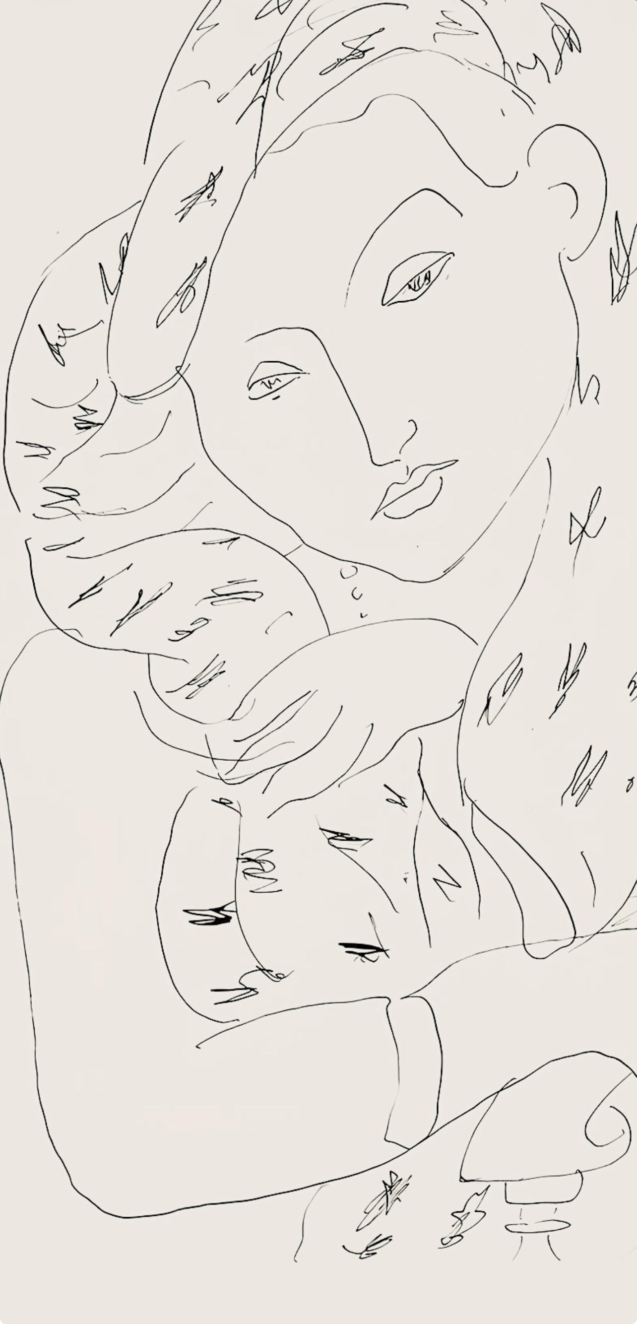 Matisse, Série K, var. 5 (Duthuit 9), Dessins, Thèmes et variations (after) - Modern Print by Henri Matisse