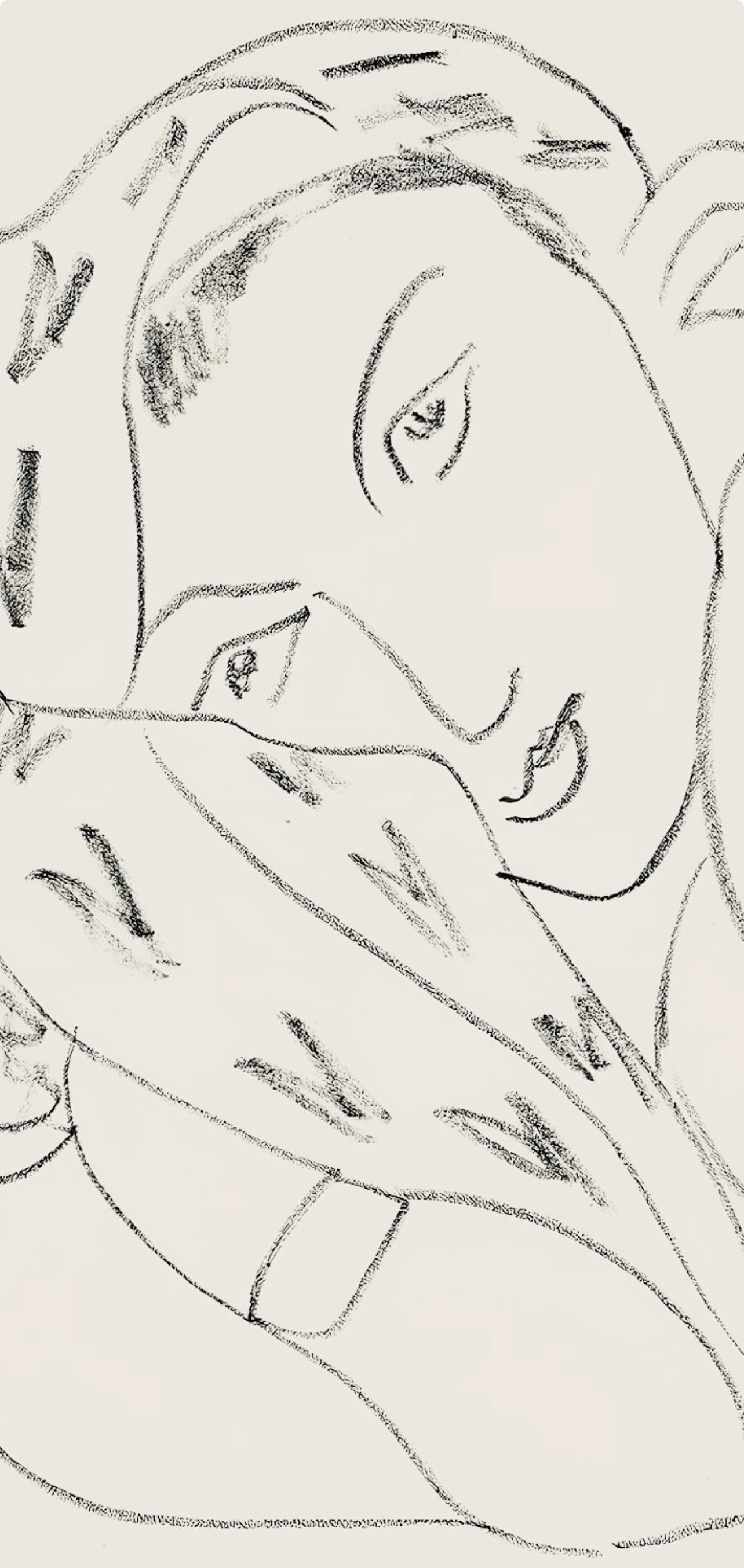 Matisse, Série L, var. 11 (Duthuit 9), Dessins, Thèmes et variations (after) - Print by Henri Matisse