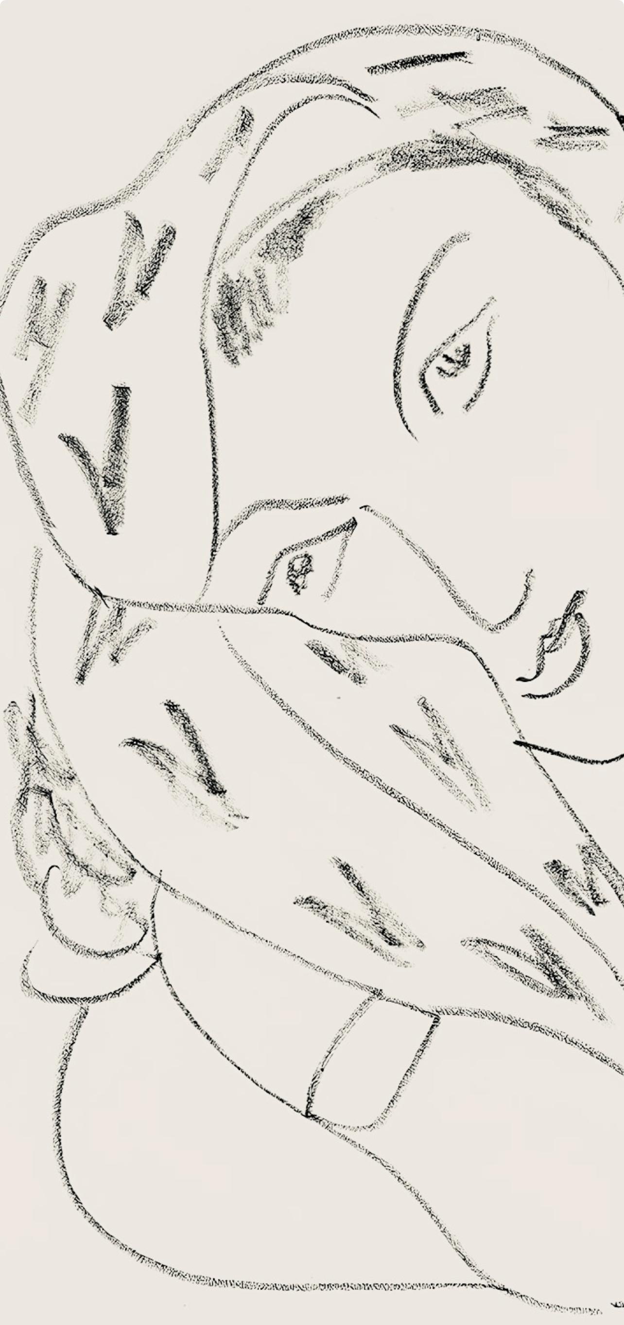 Matisse, Série L, var. 11 (Duthuit 9), Dessins, Thèmes et variations (after) - Modern Print by Henri Matisse
