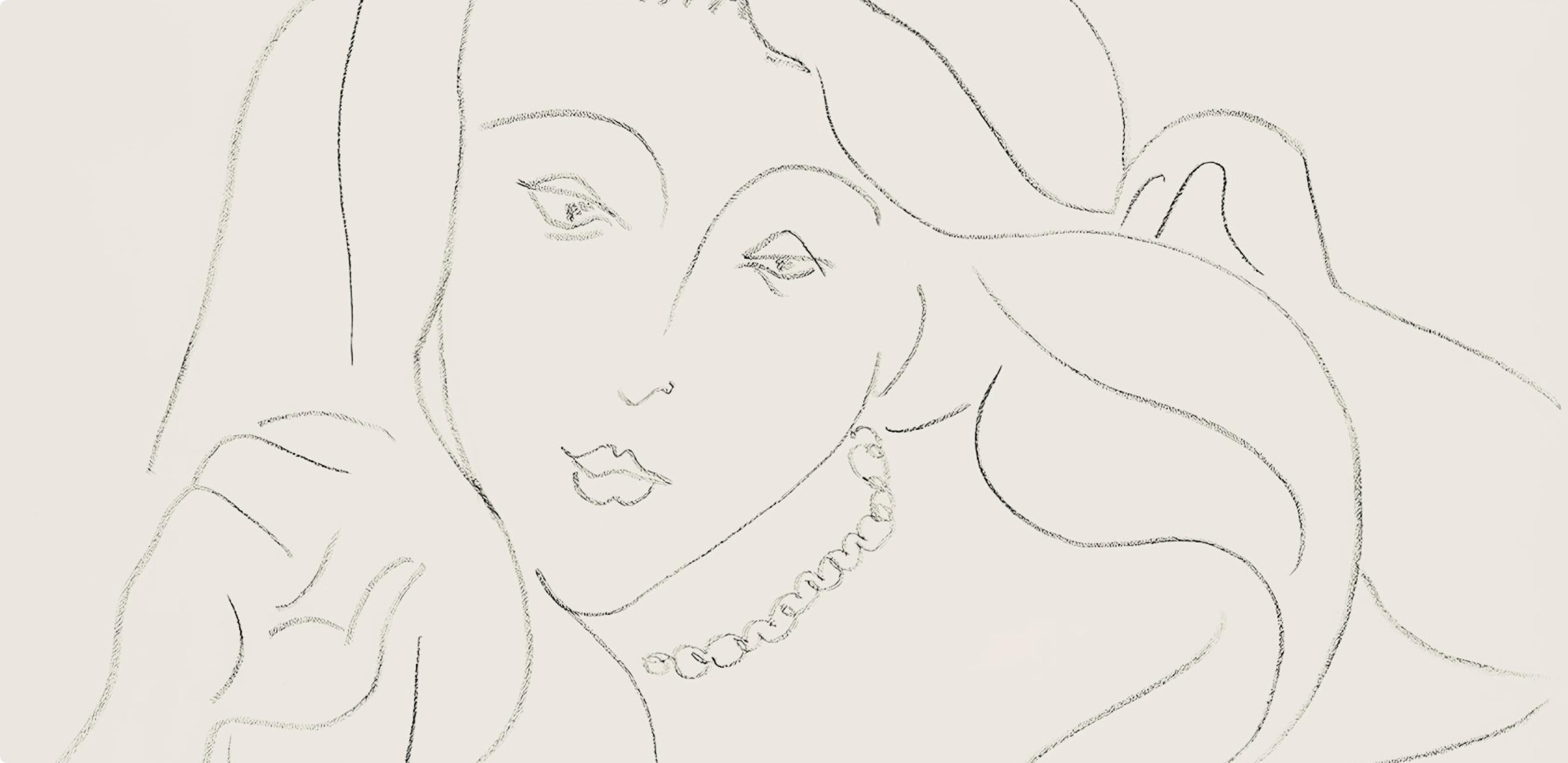 Matisse, Série L, var. 13 (Duthuit 9), Dessins, Thèmes et variations (d'après) - Print de Henri Matisse