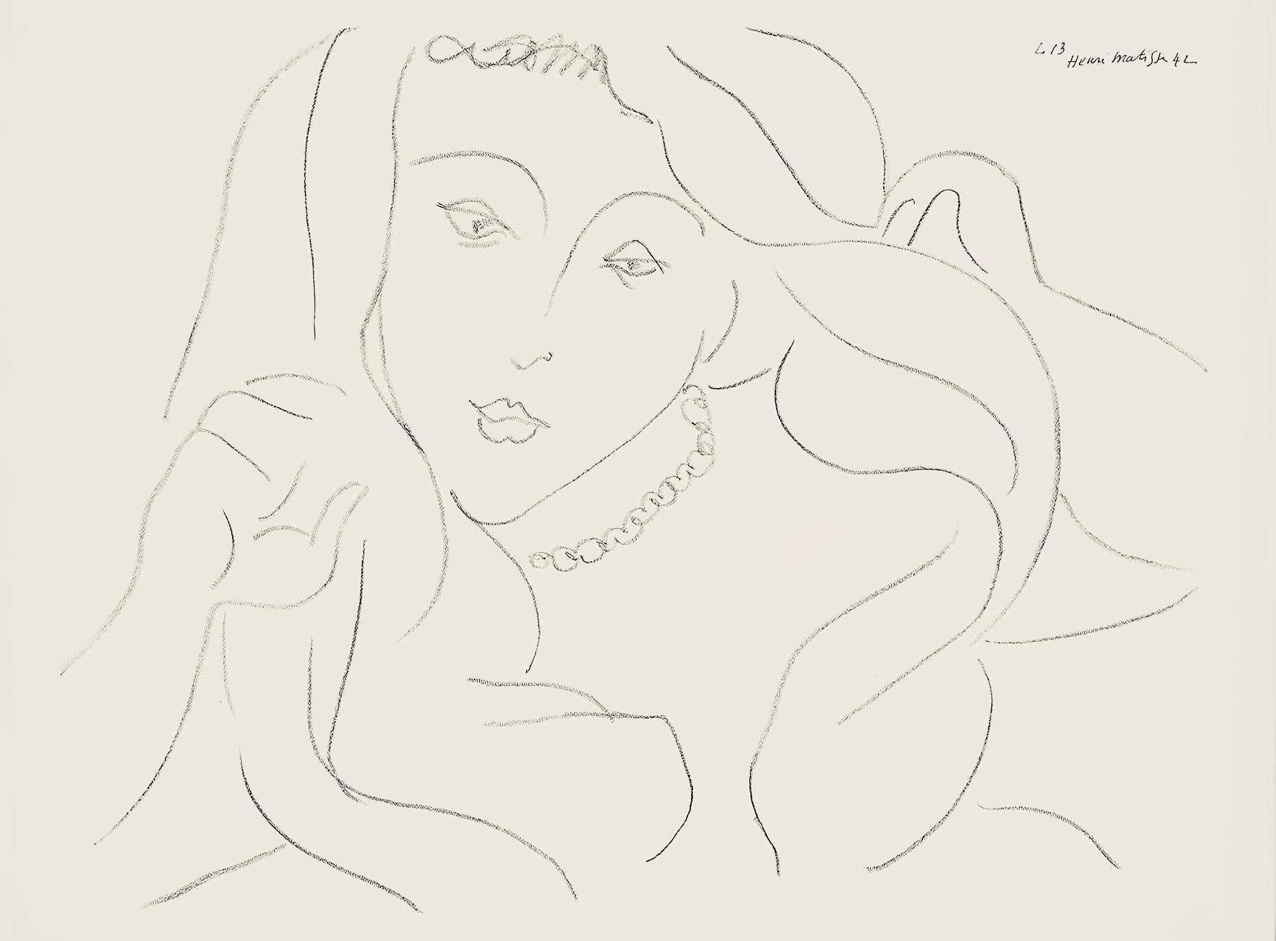 Matisse, Série L, var. 13 (Duthuit 9), Dessins, Thèmes et variations (dopo)