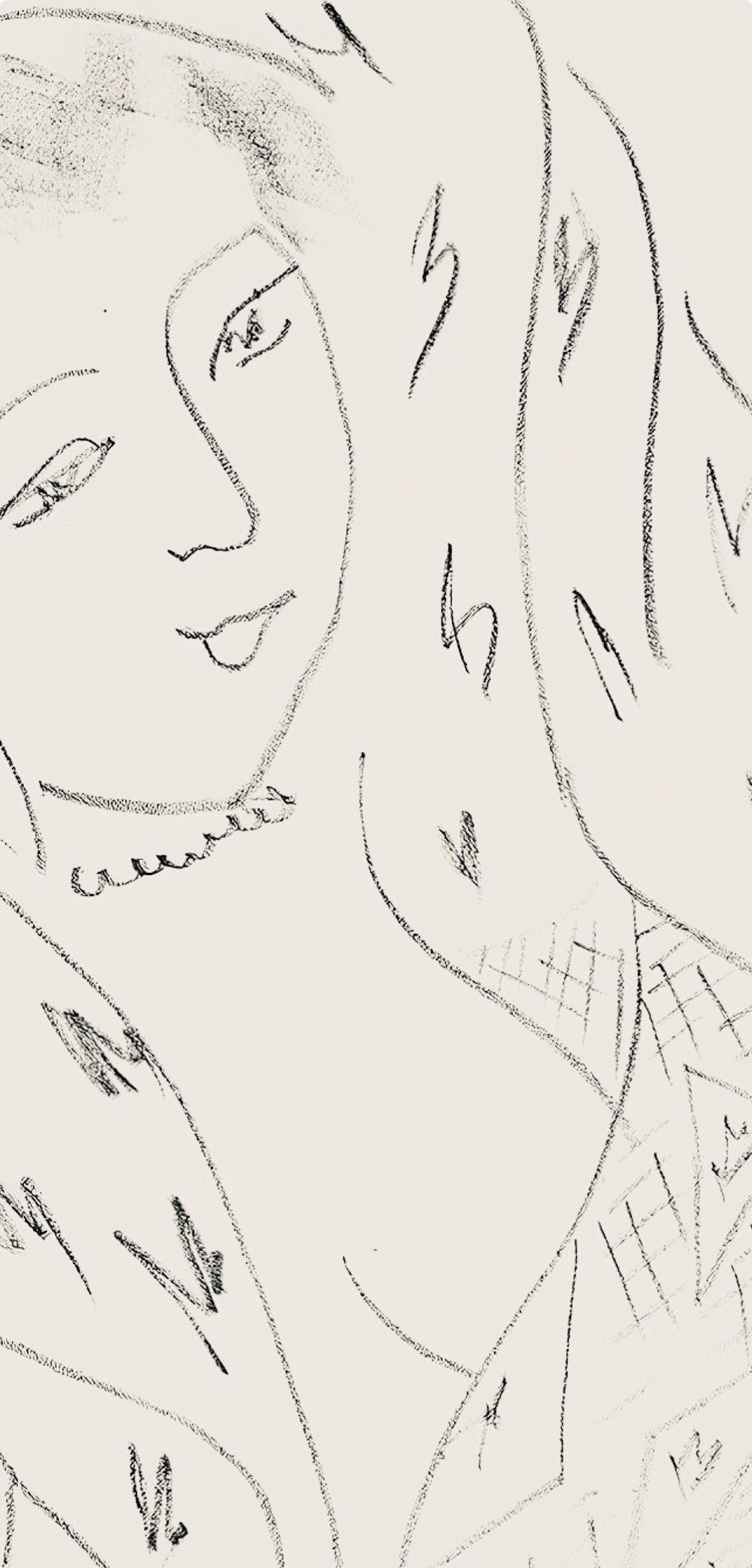 Matisse, Série L, var. 14 (Duthuit 9), Dessins, Thèmes et variations (dopo) - Print Moderno di Henri Matisse