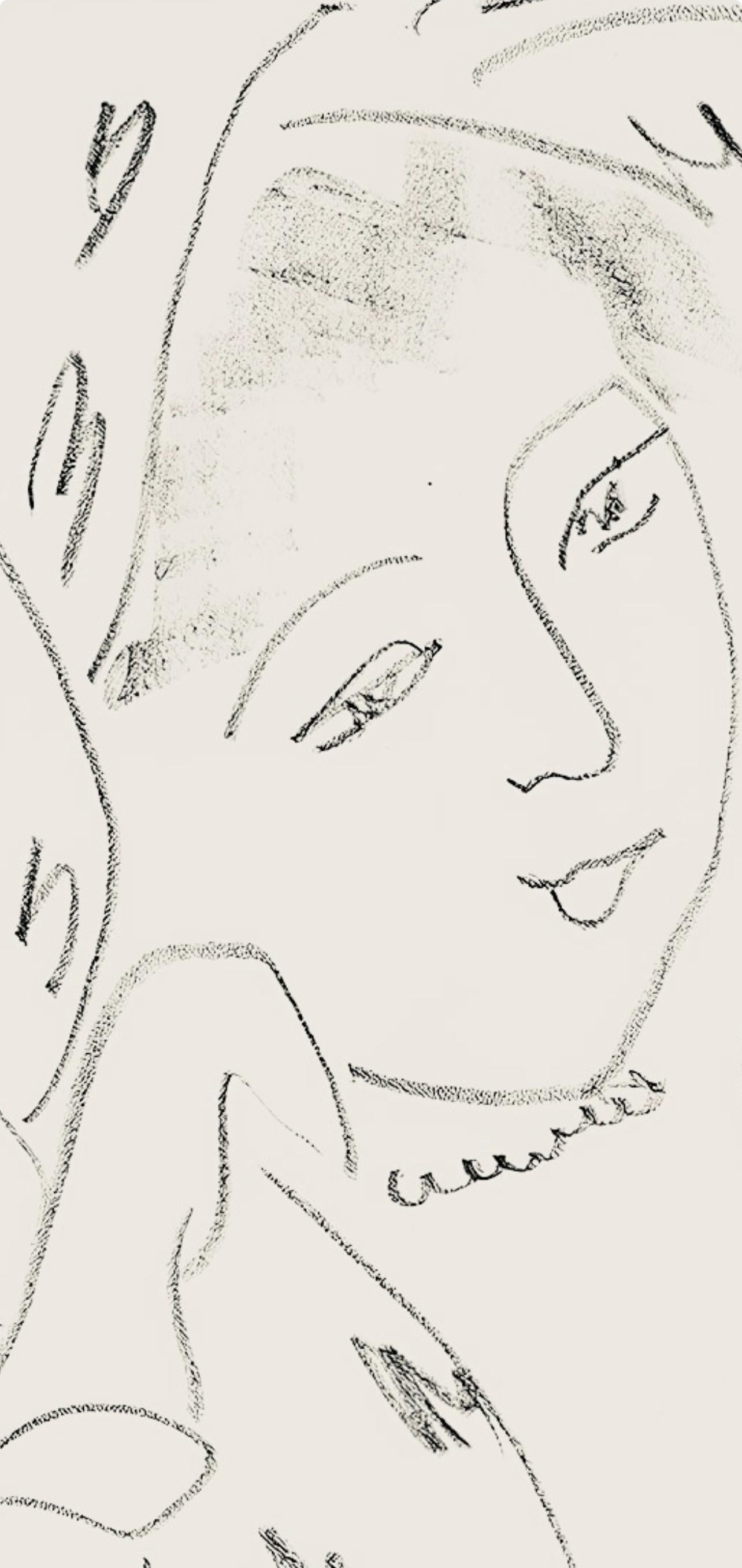 Lithograph on vélin pur fil paper. Inscription: Signed in the plate and unnumbered, as issued. Good condition. Notes: From the folio, Henri Matisse, Dessins, Thèmes et Variations, 1943. Published by Martin Fabiani, Éditeur, Paris; printed by Georges