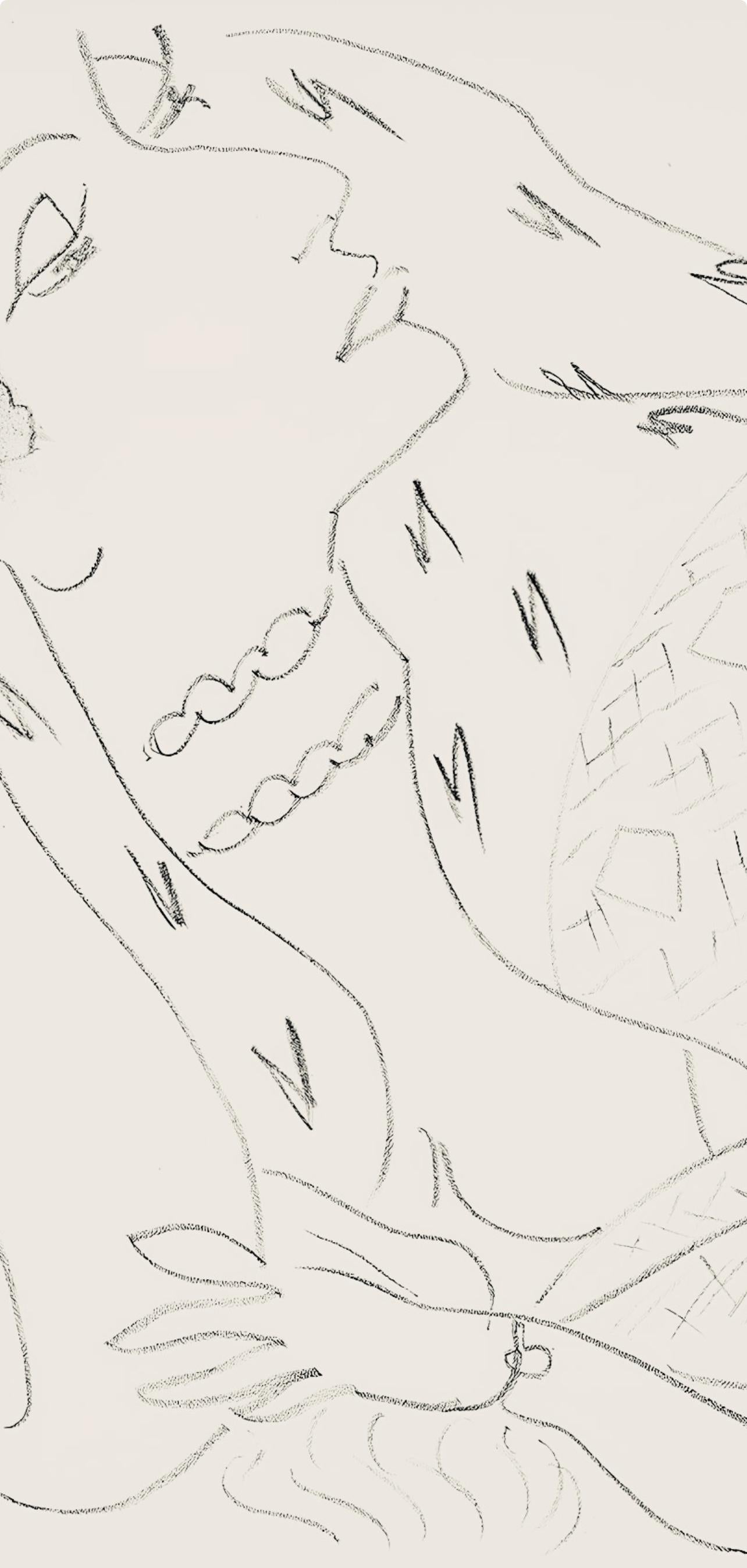 Matisse, Série L, var. 15 (Duthuit 9), Dessins, Thèmes et variations (después de) - Print Moderno de Henri Matisse
