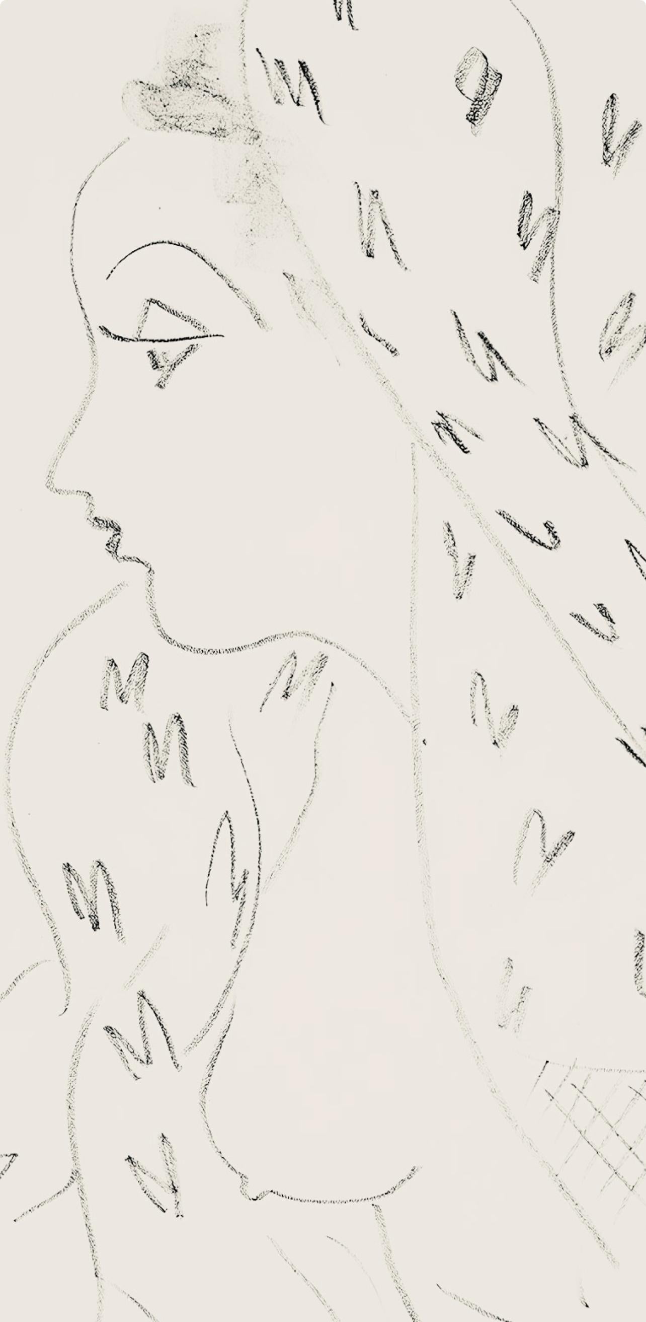Matisse, Série L, var. 17 (Duthuit 9), Dessins, Thèmes et variations (after) - Print by Henri Matisse
