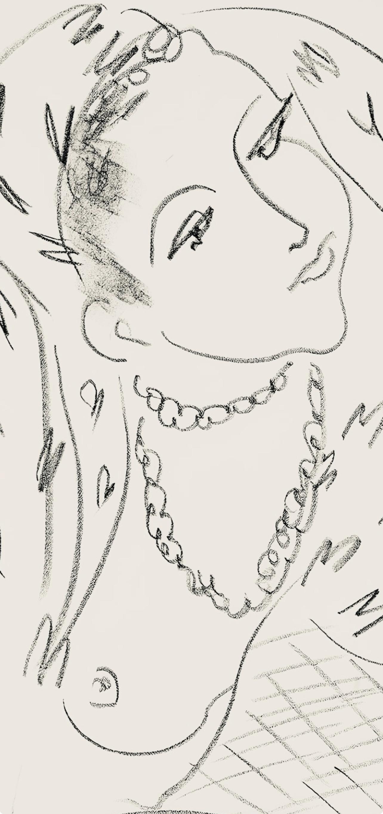Matisse, Série L, var. 19 (Duthuit 9), Dessins, Thèmes et variations (after) - Print by Henri Matisse