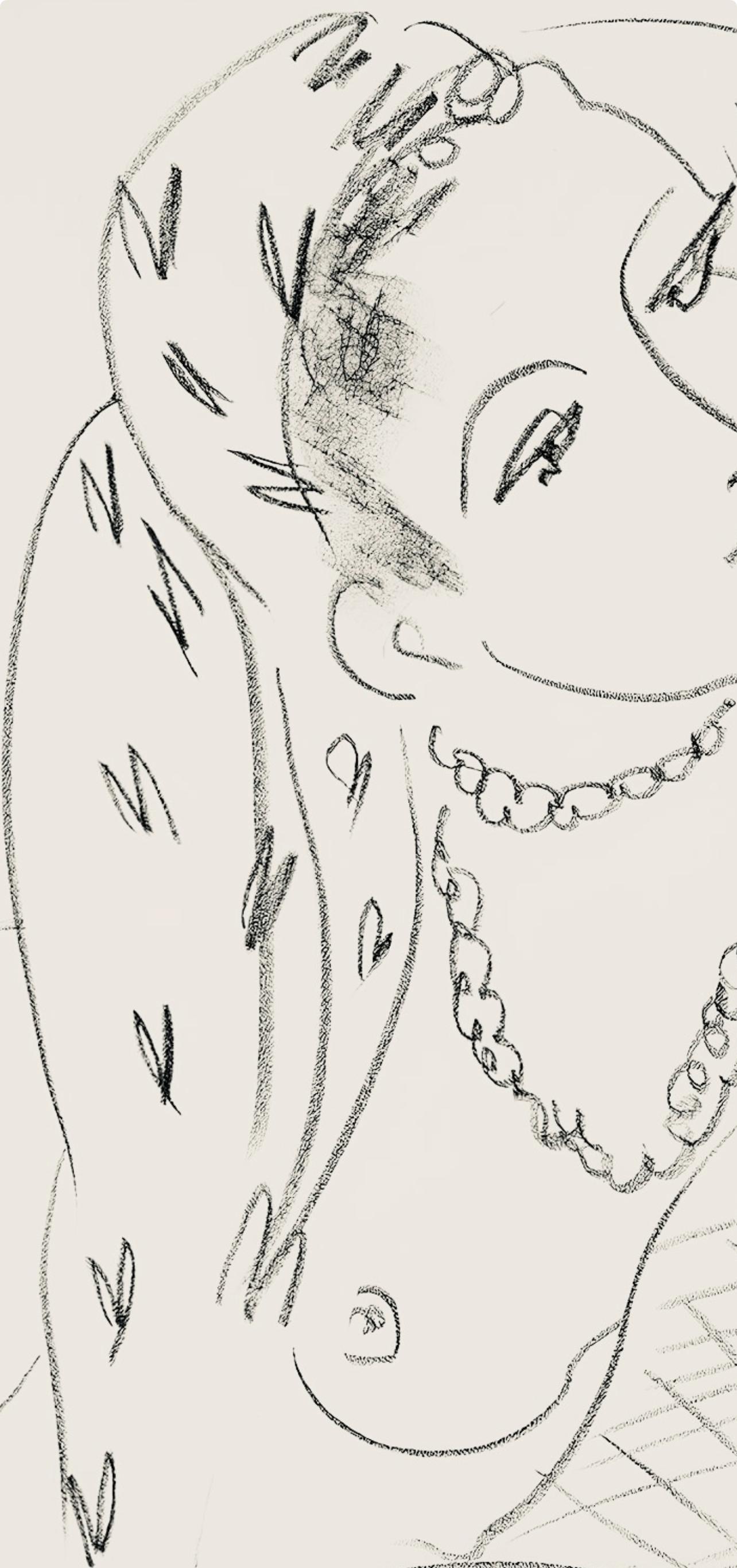 Matisse, Série L, var. 19 (Duthuit 9), Dessins, Thèmes et variations (after) - Modern Print by Henri Matisse
