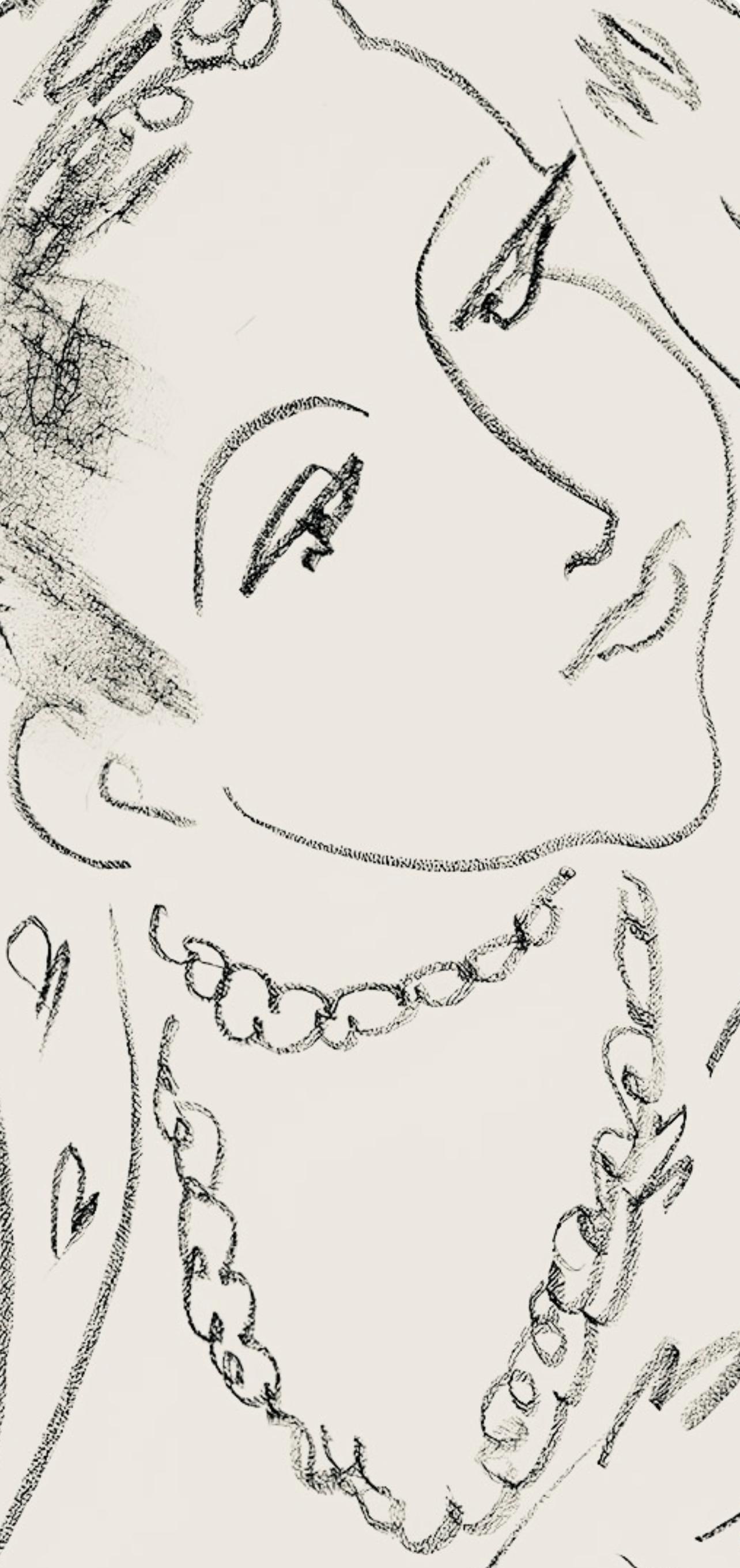 Lithograph on vélin pur fil paper. Inscription: Signed in the plate and unnumbered, as issued. Good condition. Notes: From the folio, Henri Matisse, Dessins, Thèmes et Variations, 1943. Published by Martin Fabiani, Éditeur, Paris; printed by Georges
