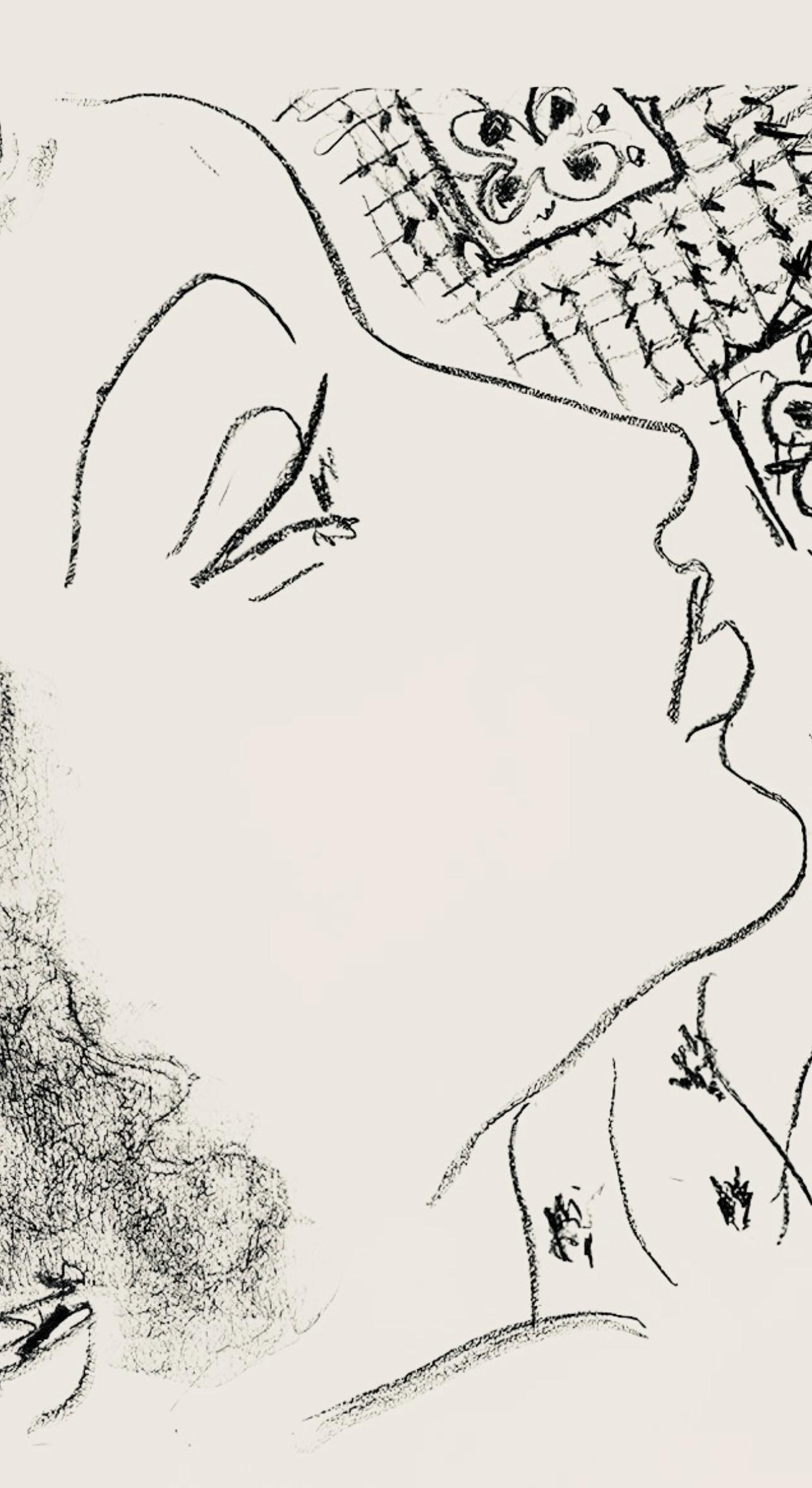 Matisse, Série L, var. 4 (Duthuit 9), Dessins, Thèmes et variations (nach) (Grau), Abstract Print, von Henri Matisse