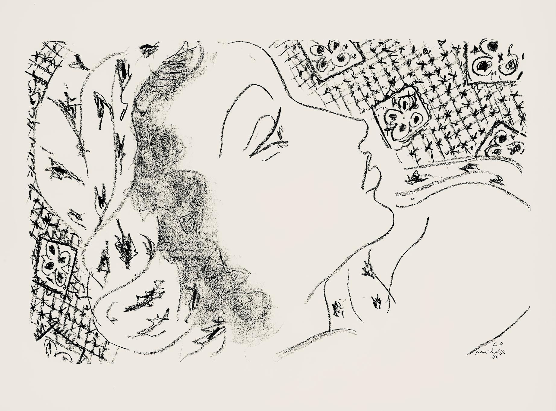 Henri Matisse Abstract Print – Matisse, Série L, var. 4 (Duthuit 9), Dessins, Thèmes et variations (nach)
