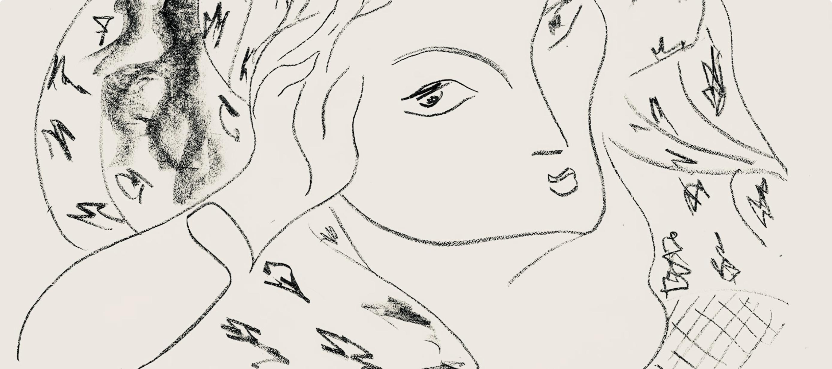 Matisse, Série L, var. 5 (Duthuit 9), Dessins, Thèmes et variations (after) - Modern Print by Henri Matisse