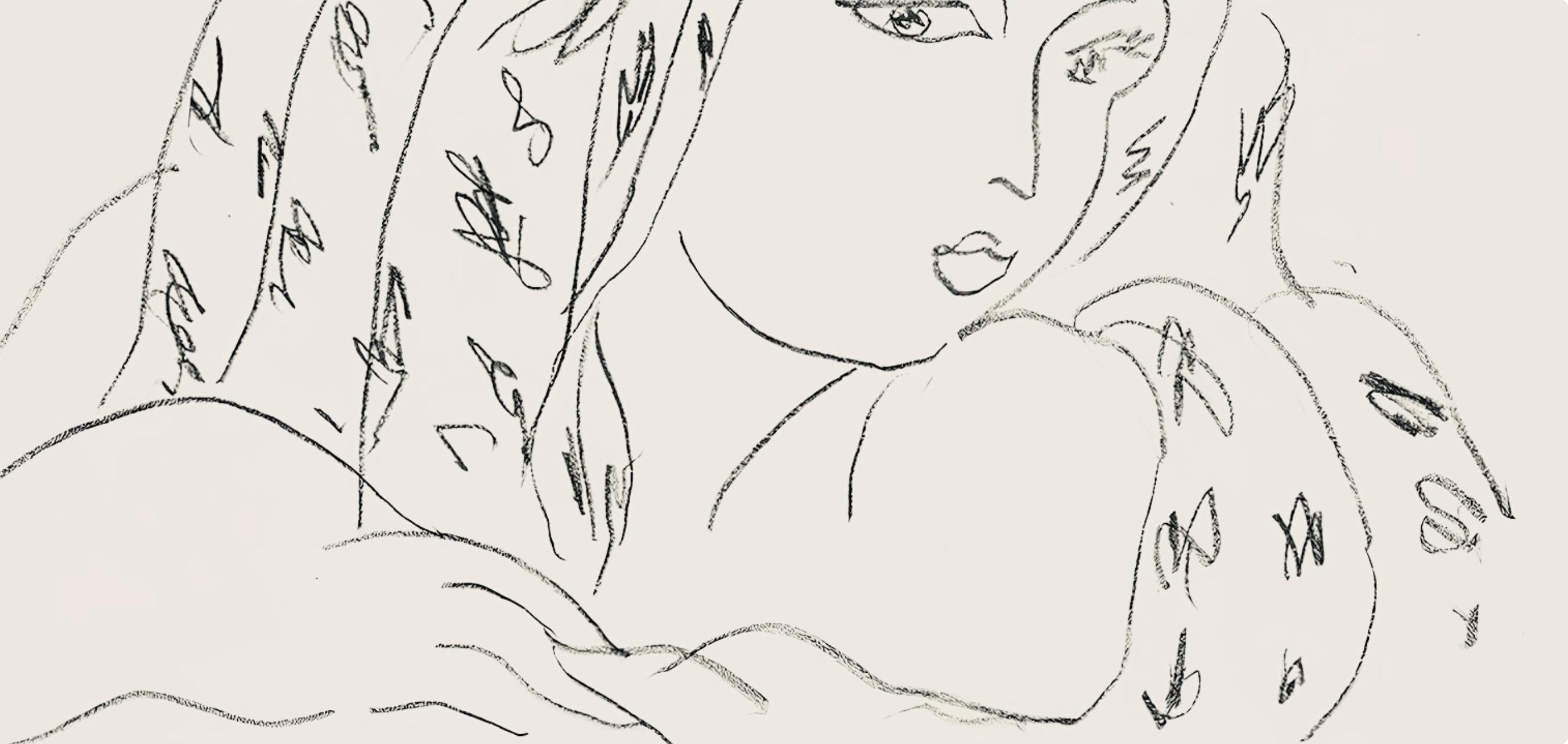 Matisse, Série L, var. 6 (Duthuit 9), Dessins, Thèmes et variations (after) - Modern Print by Henri Matisse