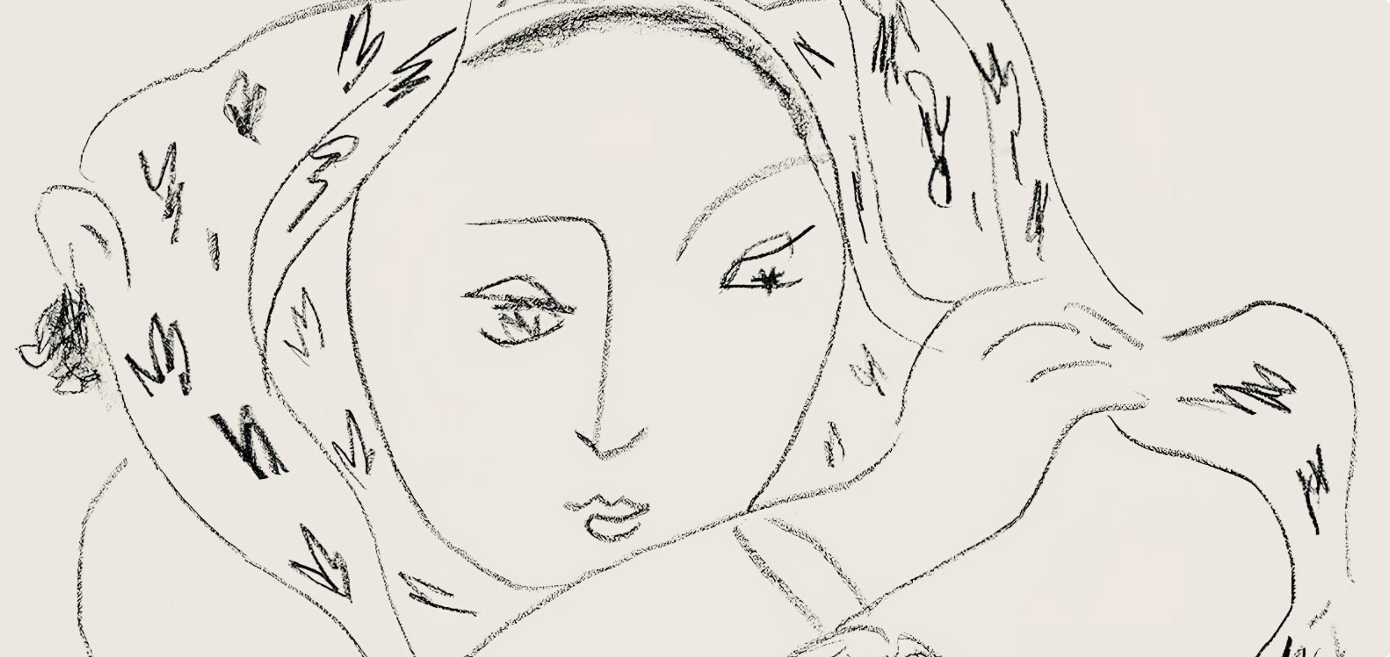 Matisse, Série L, var. 7 (Duthuit 9), Dessins, Thèmes et variations (after) - Print by Henri Matisse