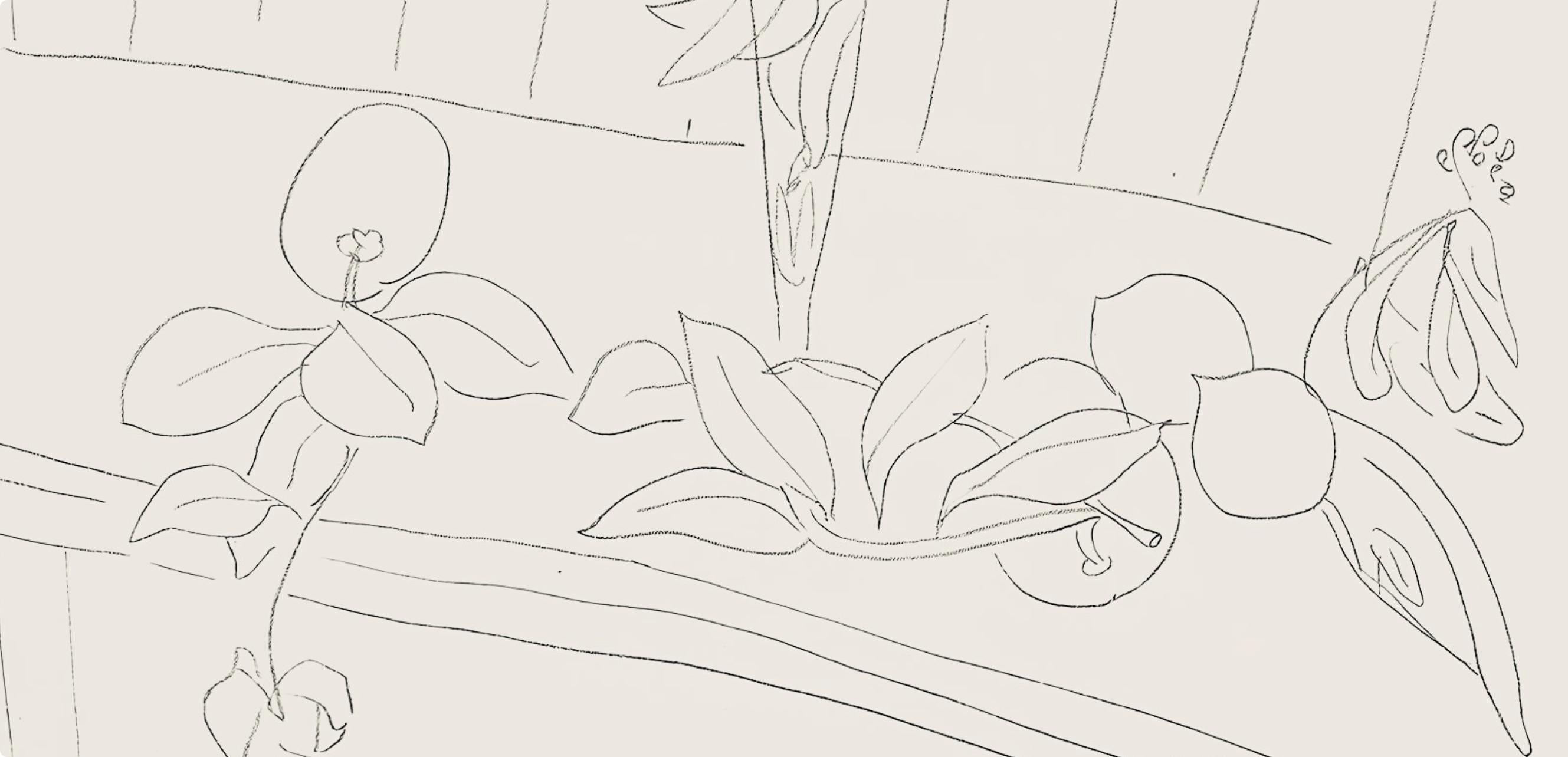 Matisse, Série M, var. 3 (Duthuit 9), Dessins, Thèmes et variations (after) - Print by Henri Matisse