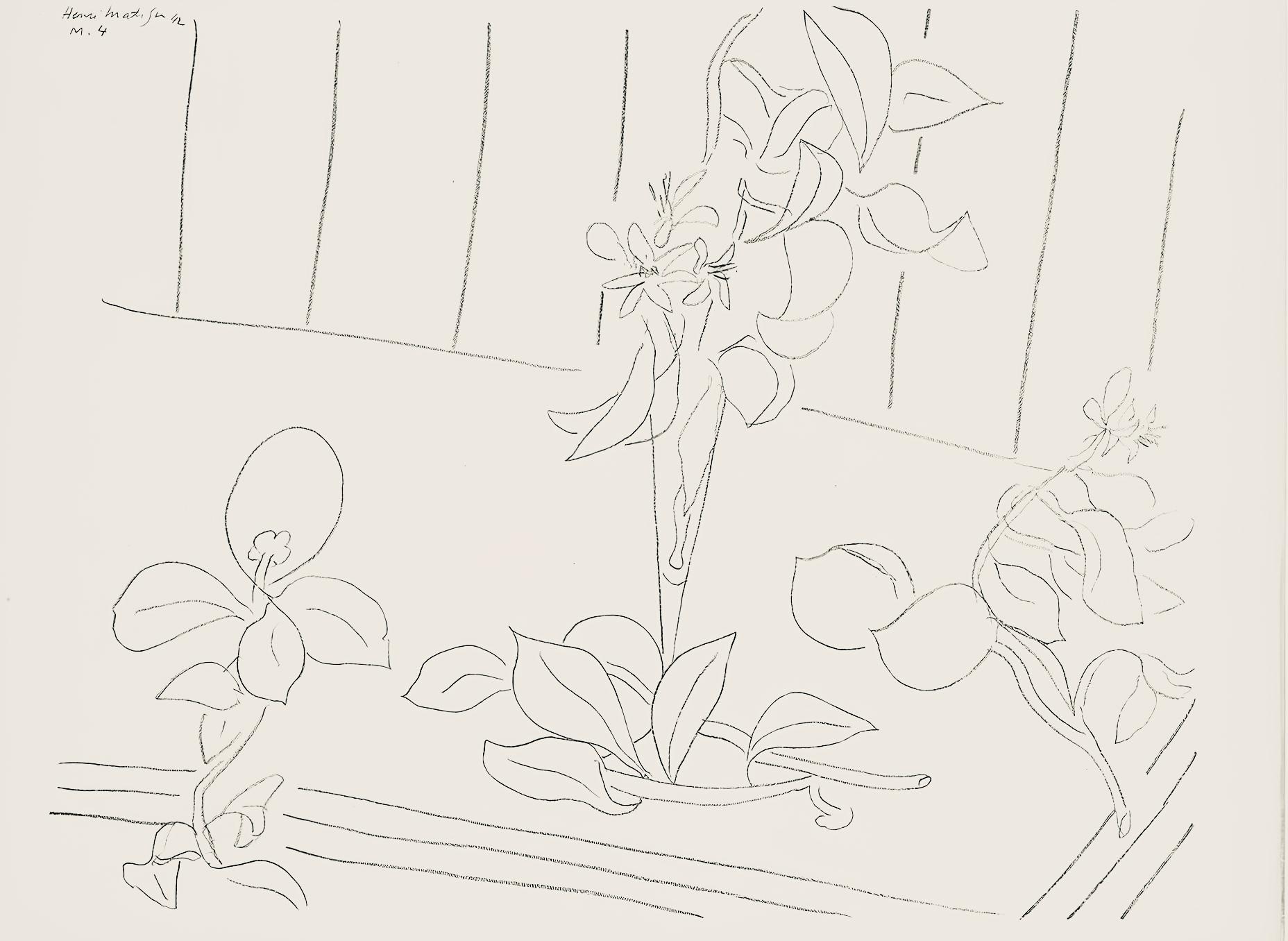 Henri Matisse Abstract Print - Matisse, Série M, var. 4 (Duthuit 9), Dessins, Thèmes et variations (after)