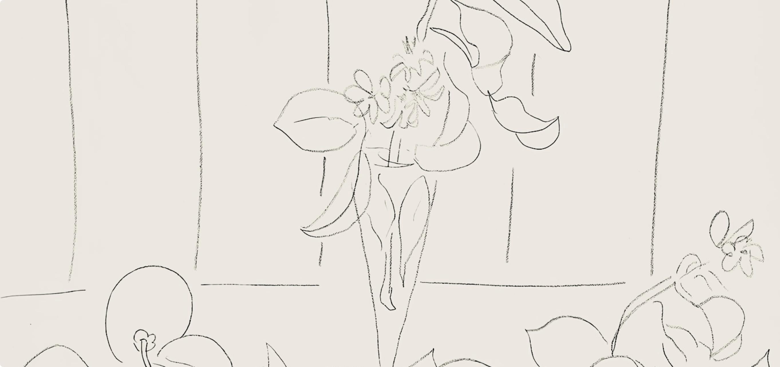 Matisse, Série M, var. 6 (Duthuit 9), Dessins, Thèmes et variations (d'après) - Moderne Print par Henri Matisse