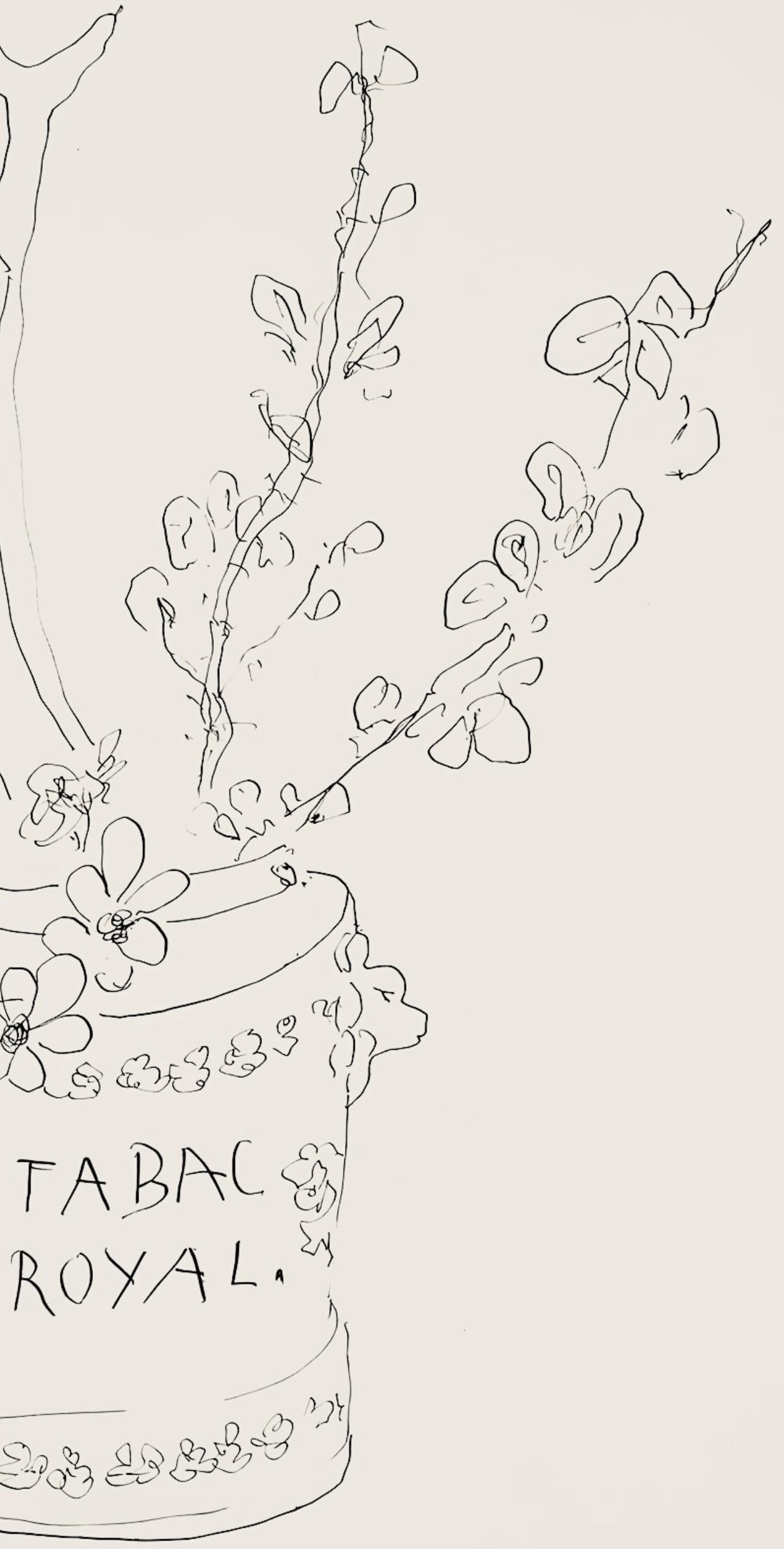 Matisse, Série N Gc'S, var. 4 (Duthuit 9), Dessins, Thèmes et variations (d'après) - Beige Still-Life Print par Henri Matisse