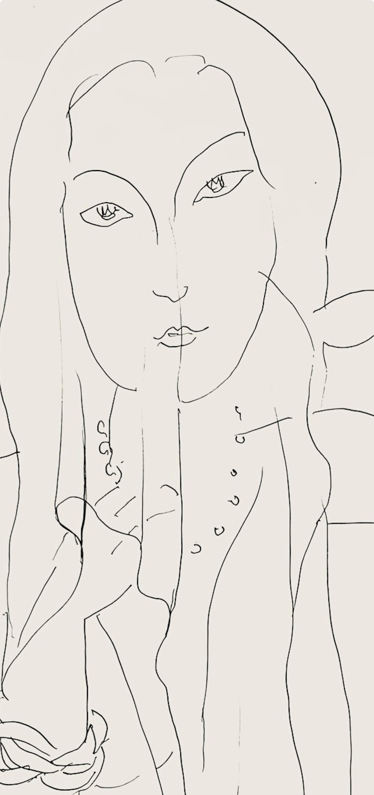 Matisse, Série N, var. 2 (Duthuit 9), Dessins, Thèmes et variations (after) - Print by Henri Matisse