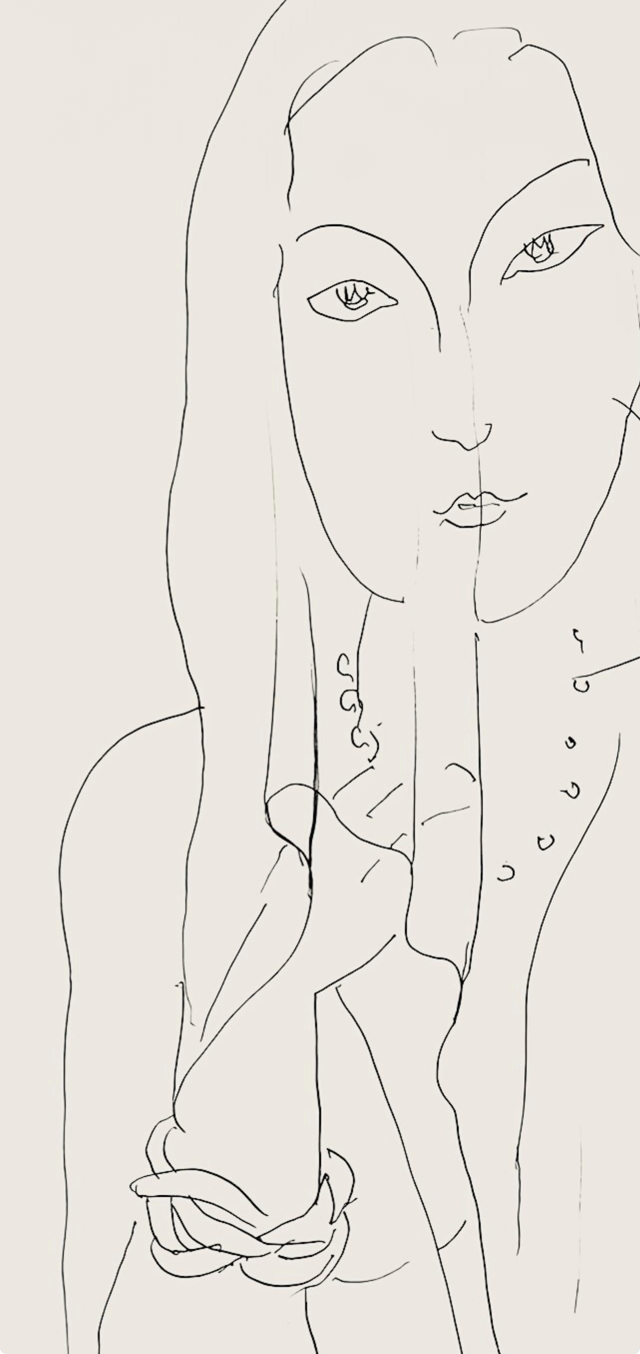 Matisse, Série N, var. 2 (Duthuit 9), Dessins, Thèmes et variations (after) - Modern Print by Henri Matisse