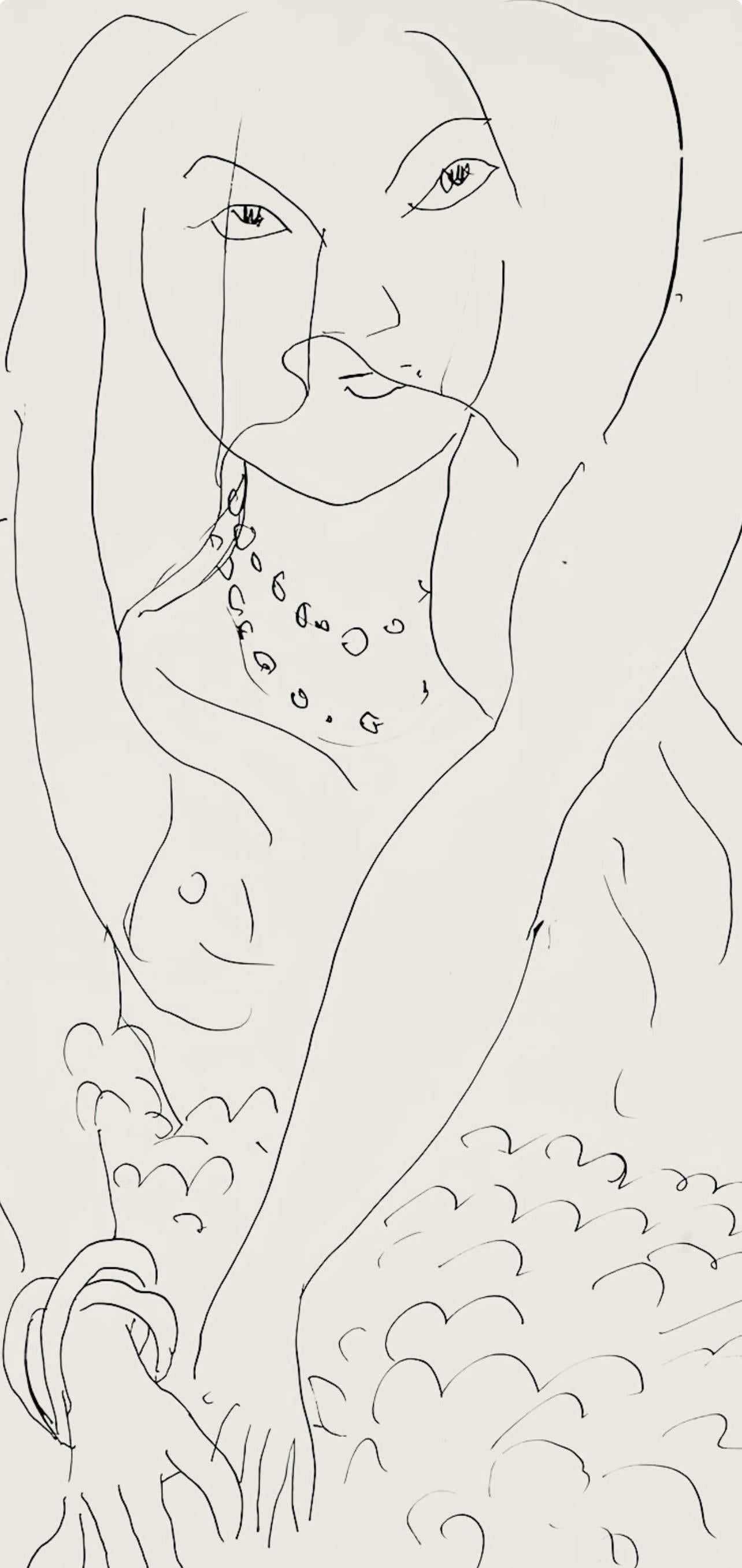 Matisse, Série N, var. 3 (Duthuit 9), Dessins, Thèmes et variations (after) - Print by Henri Matisse