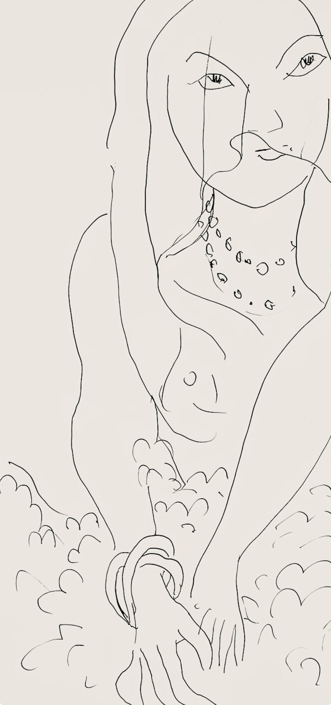 Matisse, Série N, var. 3 (Duthuit 9), Dessins, Thèmes et variations (after) - Modern Print by Henri Matisse