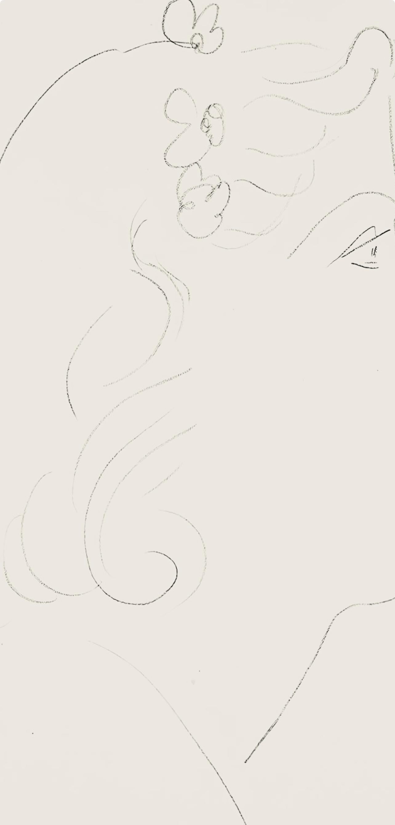 Matisse, Série O, var. 13 (Duthuit 9), Dessins, Thèmes et variations (after) - Modern Print by Henri Matisse