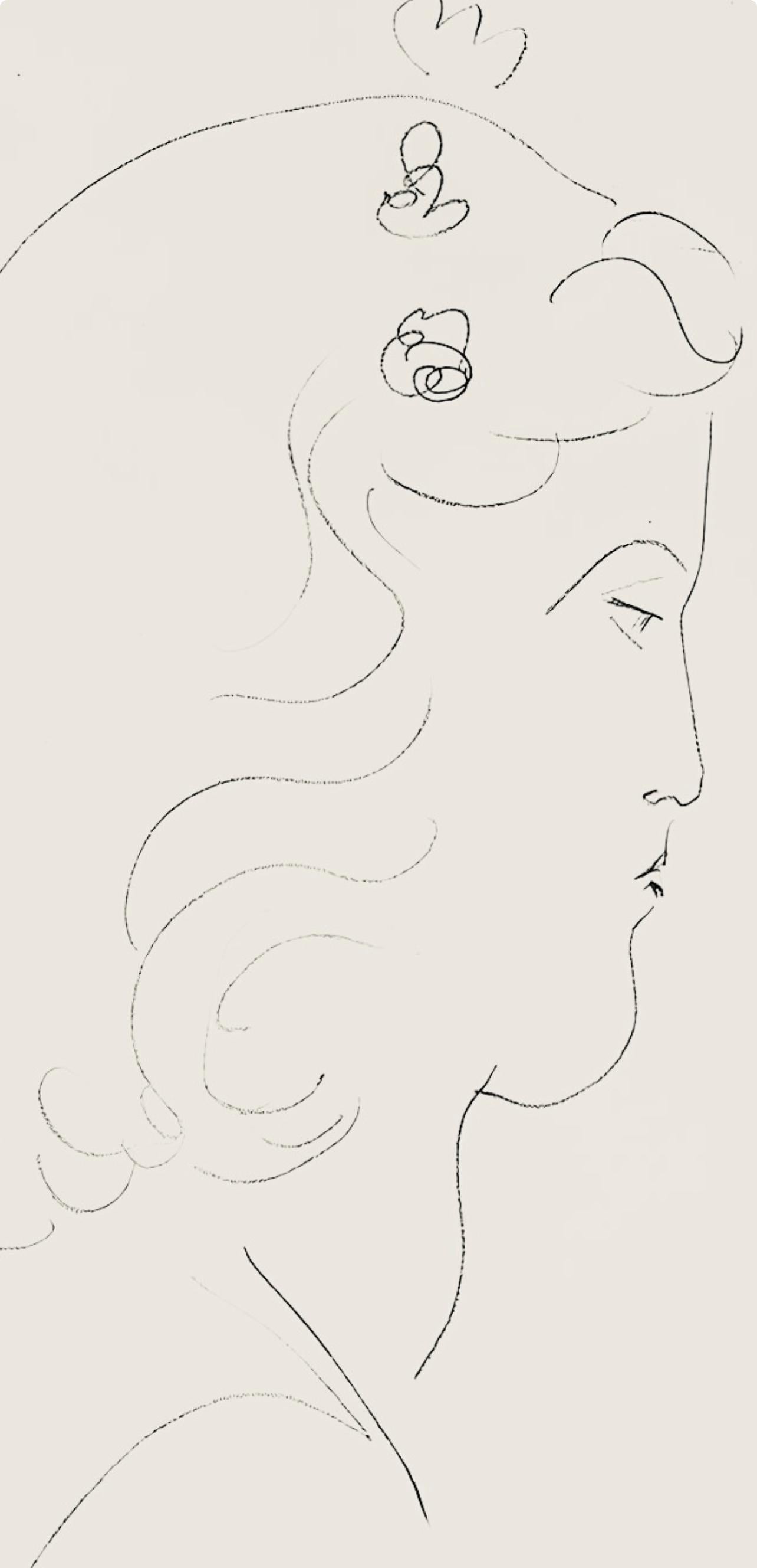 Matisse, Série O, var. 14 (Duthuit 9), Dessins, Thèmes et variations (after) - Print by Henri Matisse