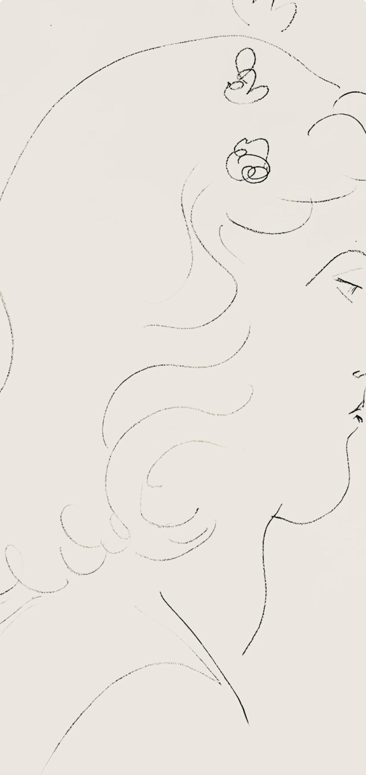 Matisse, Série O, var. 14 (Duthuit 9), Dessins, Thèmes et variations (after) - Modern Print by Henri Matisse