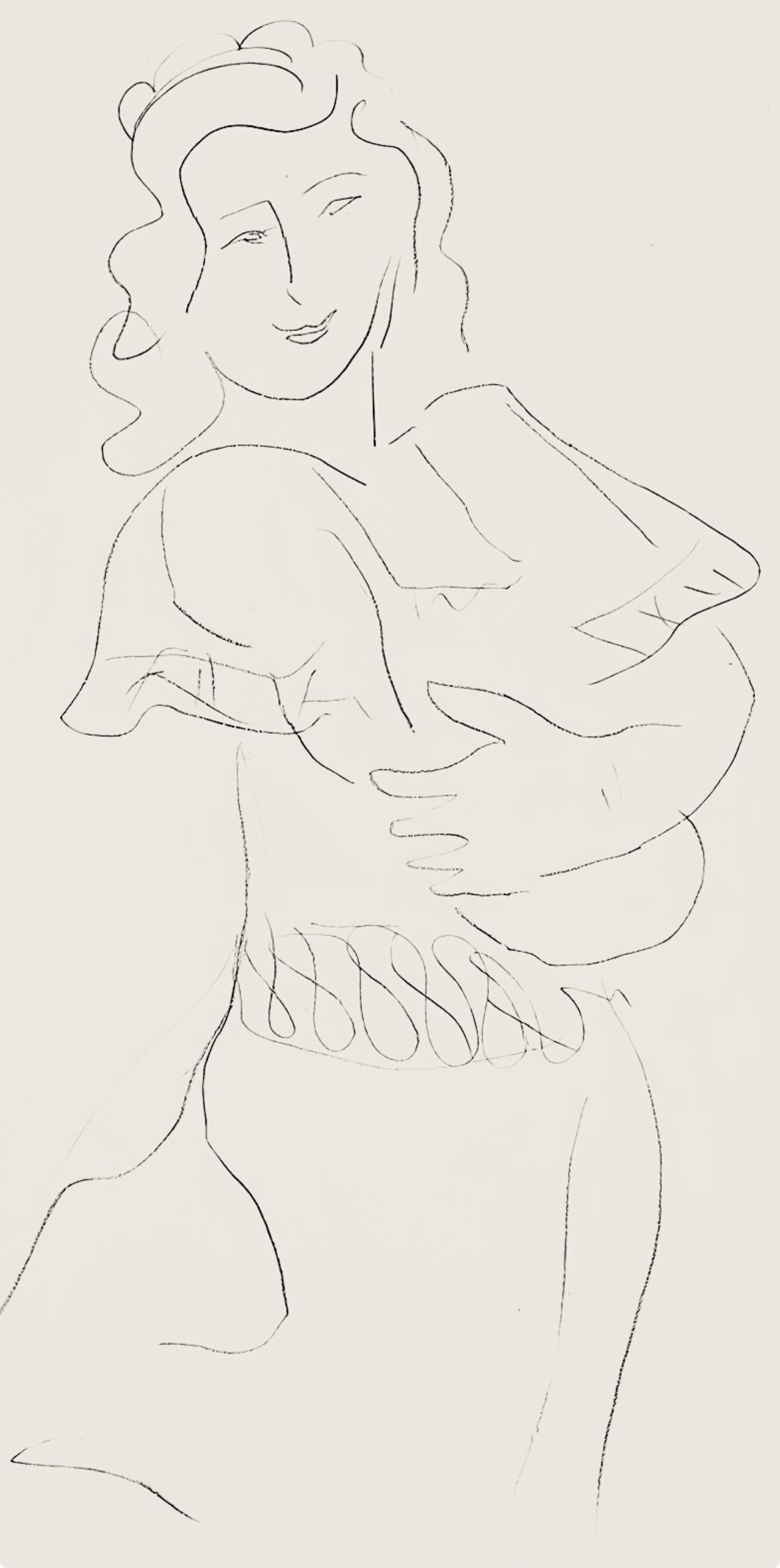 Matisse, Série O, var. 15 (Duthuit 9), Dessins, Thèmes et variations (after) - Print by Henri Matisse