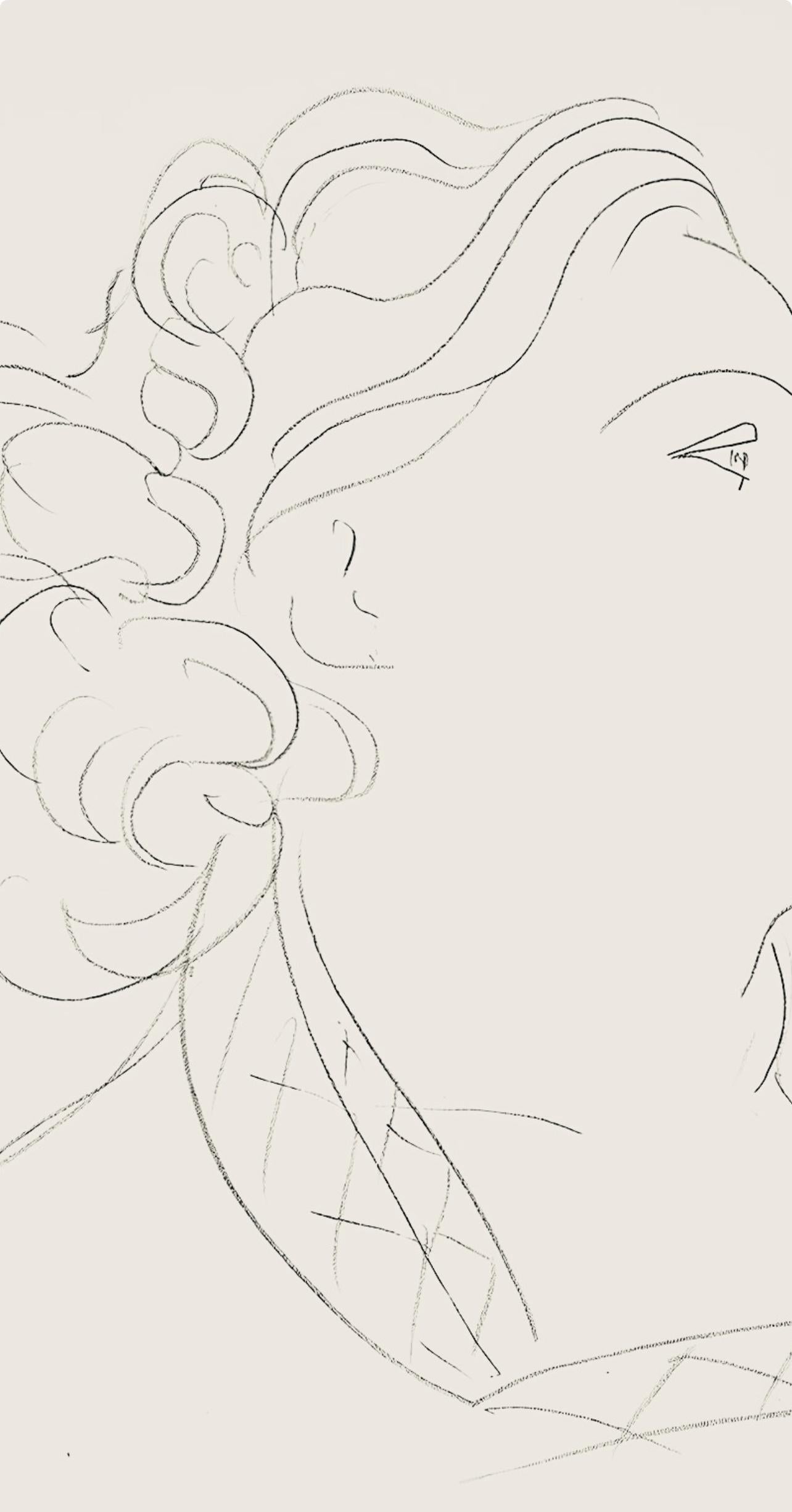 Matisse, Série O, var. 16 (Duthuit 9), Dessins, Thèmes et variations (after) - Modern Print by Henri Matisse
