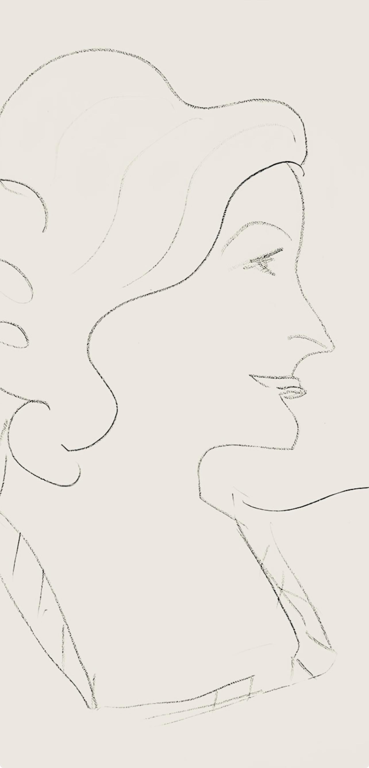 Matisse, Série O, var. 17 (Duthuit 9), Dessins, Thèmes et variations (after) - Print by Henri Matisse