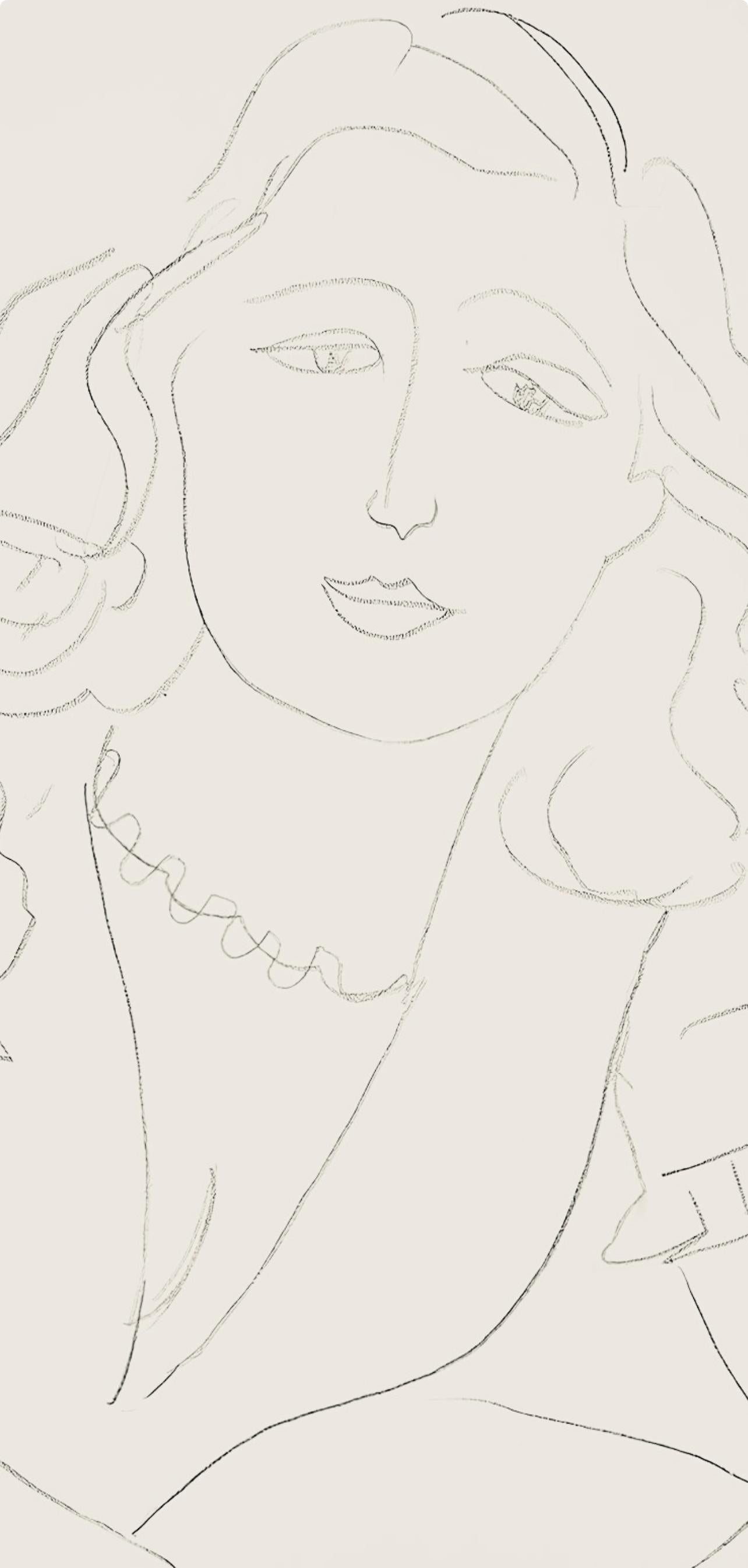 Matisse, Série O, var. 7 (Duthuit 9), Dessins, Thèmes et variations (after) - Print by Henri Matisse