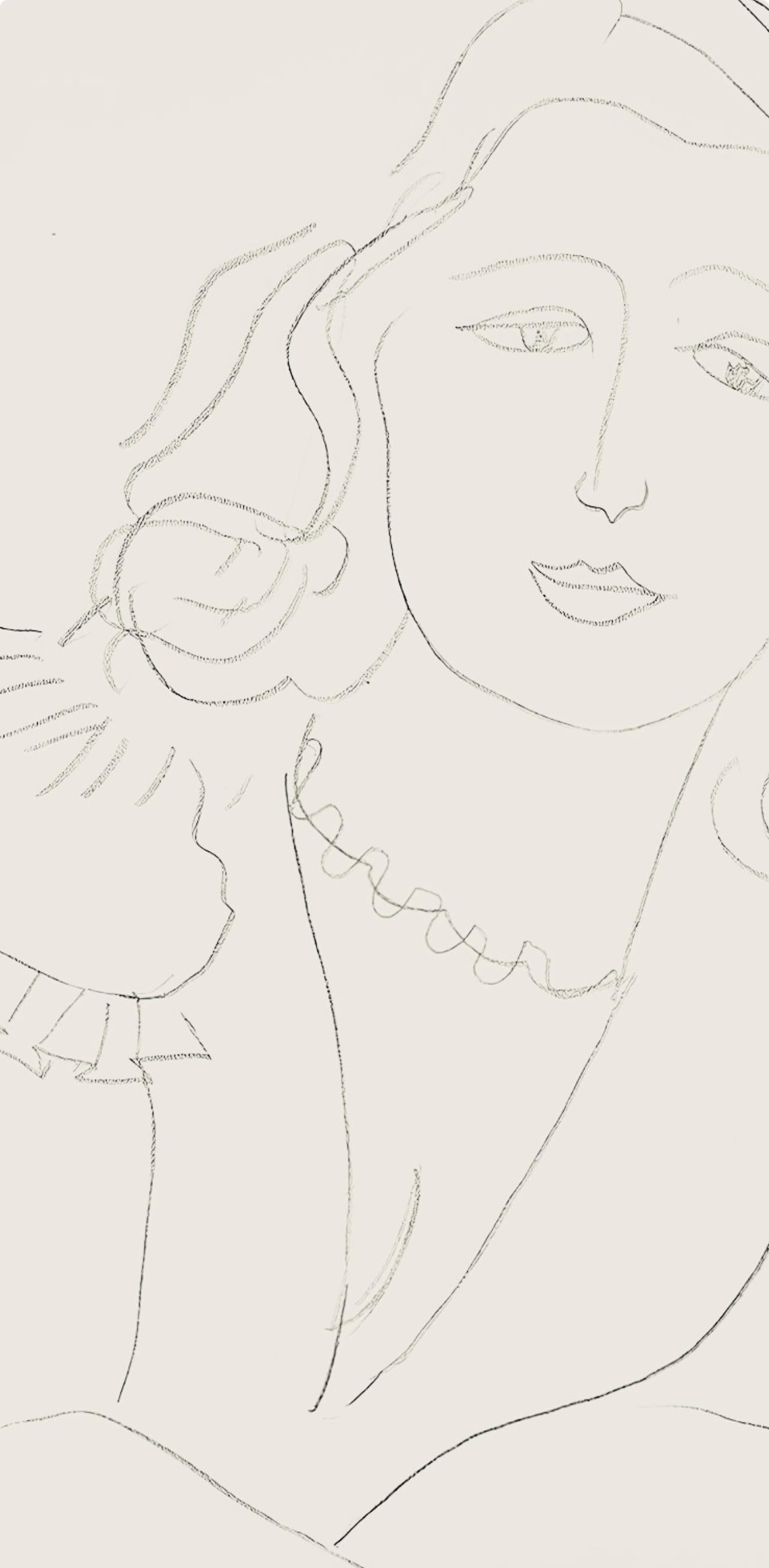 Matisse, Série O, var. 7 (Duthuit 9), Dessins, Thèmes et variations (after) - Modern Print by Henri Matisse
