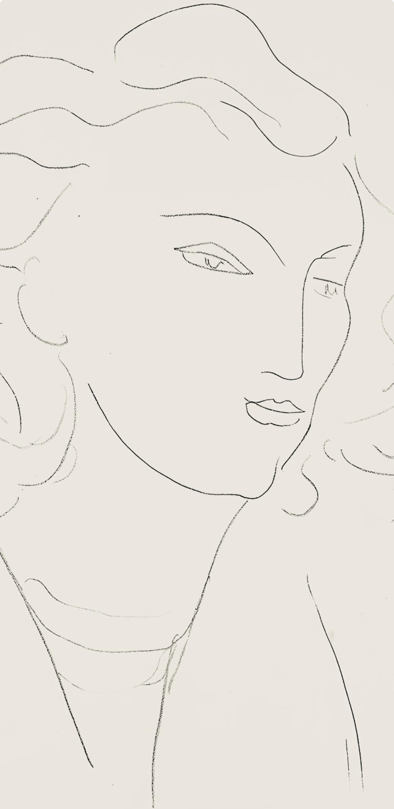 Matisse, Série O, var. 8 (Duthuit 9), Dessins, Thèmes et variations (after) - Print by Henri Matisse
