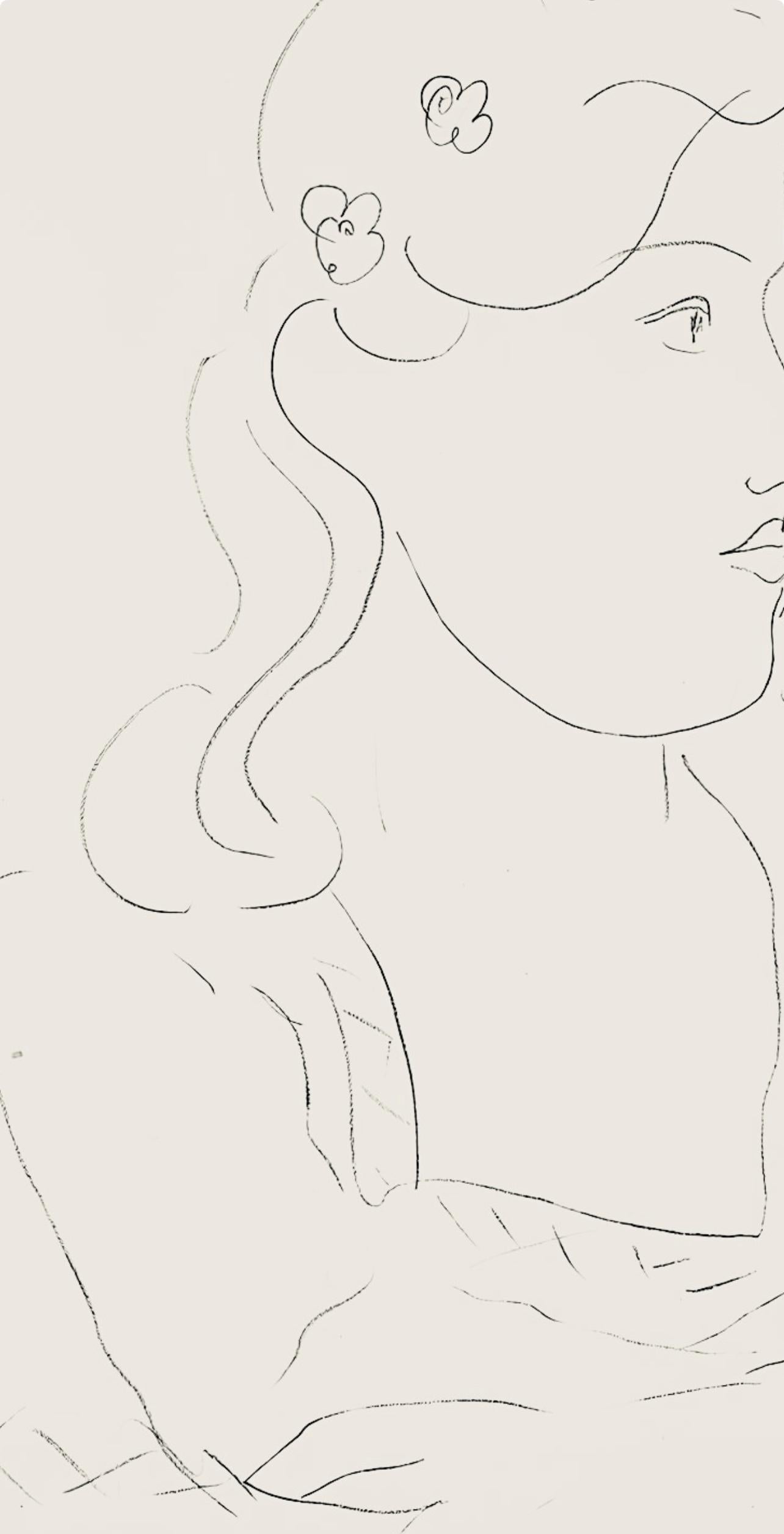 Matisse, Série O, var. 9 (Duthuit 9), Dessins, Thèmes et variations (after) - Modern Print by Henri Matisse
