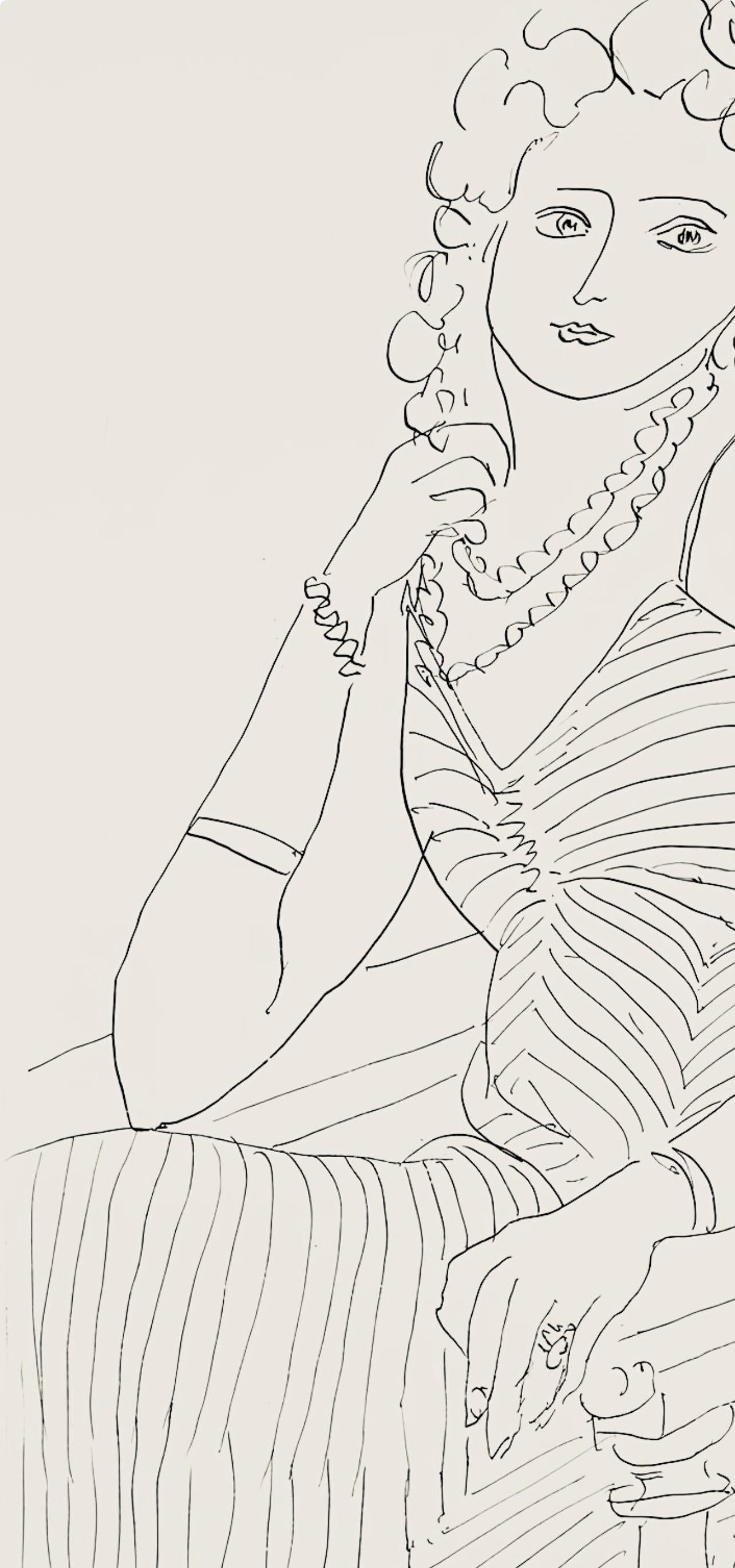 Matisse, Série P, var. 2 (Duthuit 9), Dessins, Thèmes et variations (after) - Modern Print by Henri Matisse