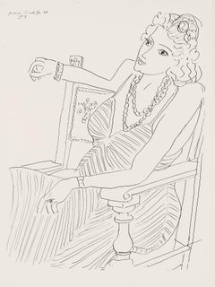 Matisse, Série P, var. 3 (Duthuit 9), Dessins, Thèmes et variations (d'après)
