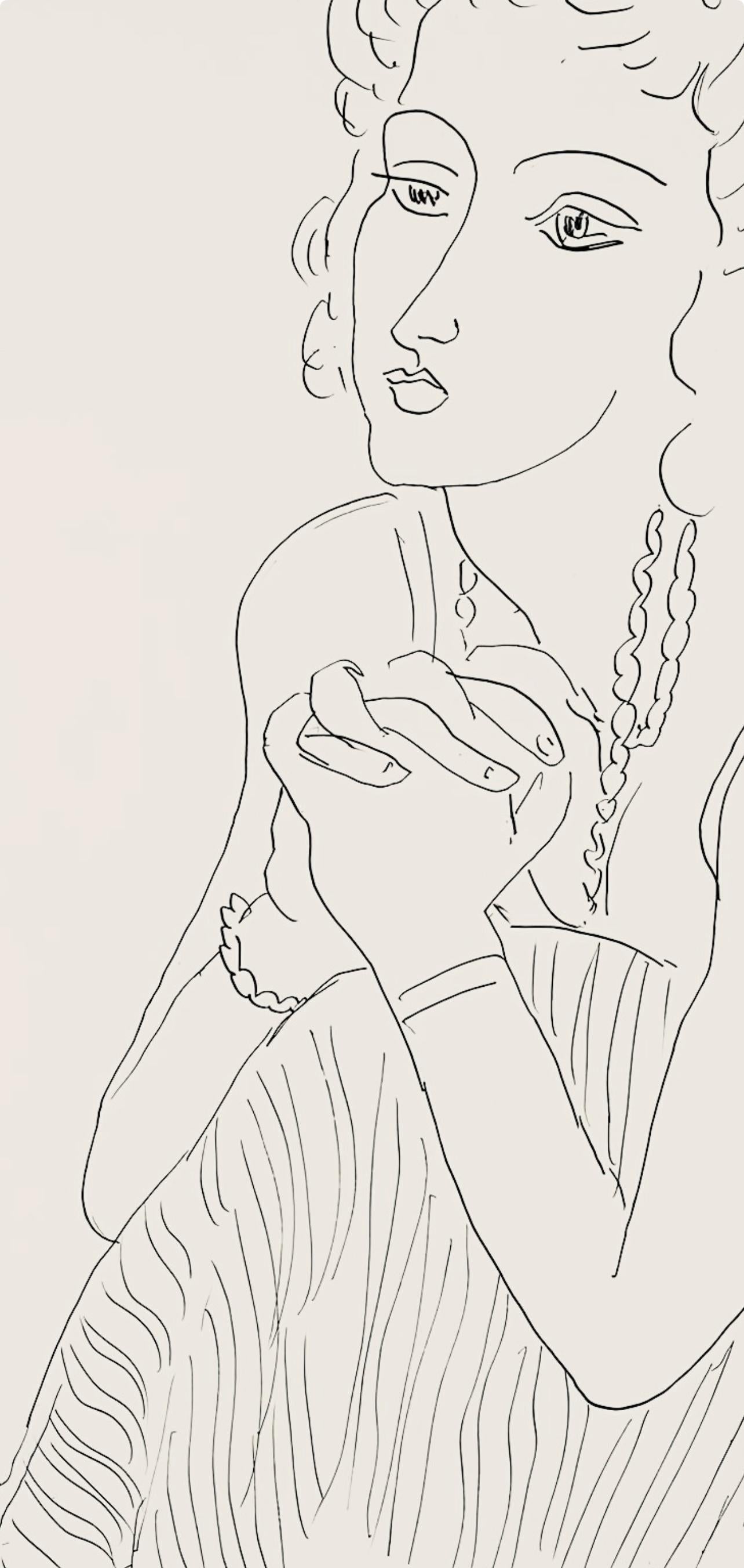 Matisse, Série P, var. 5 (Duthuit 9), Dessins, Thèmes et variations (after) - Modern Print by Henri Matisse