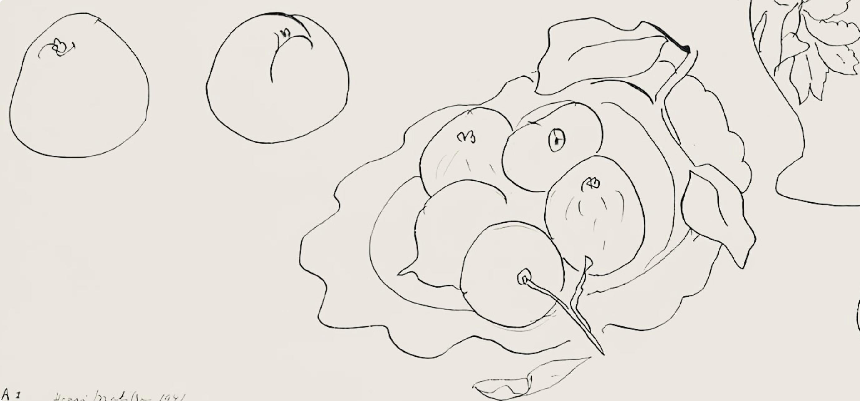 Matisse, Série S.A, var. 1 (Duthuit 9), Dessins, Thèmes et variations (after) - Beige Still-Life Print by Henri Matisse