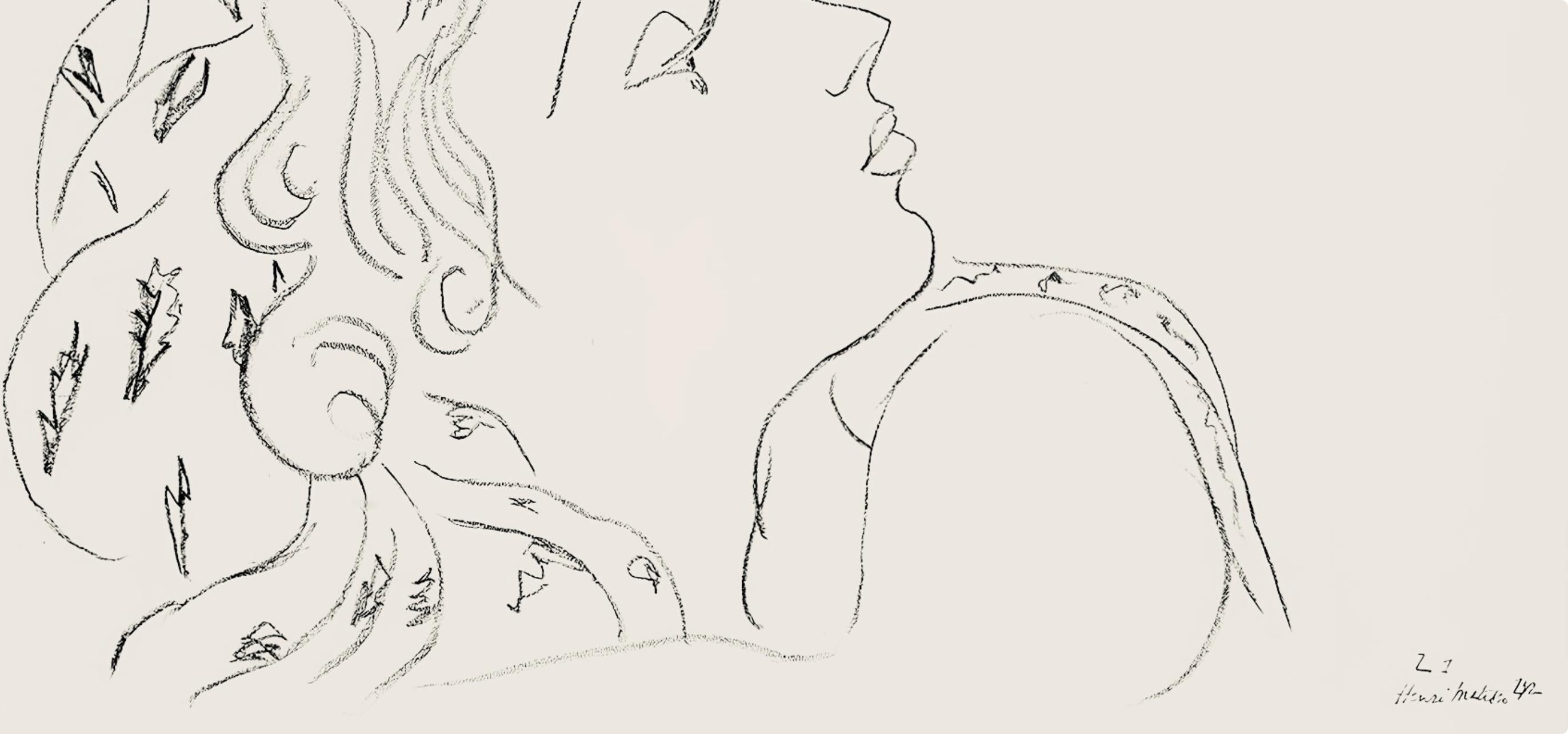 Matisse, Série Z, var. 1 (Duthuit 9), Dessins, Thèmes et variations (after) - Modern Print by Henri Matisse