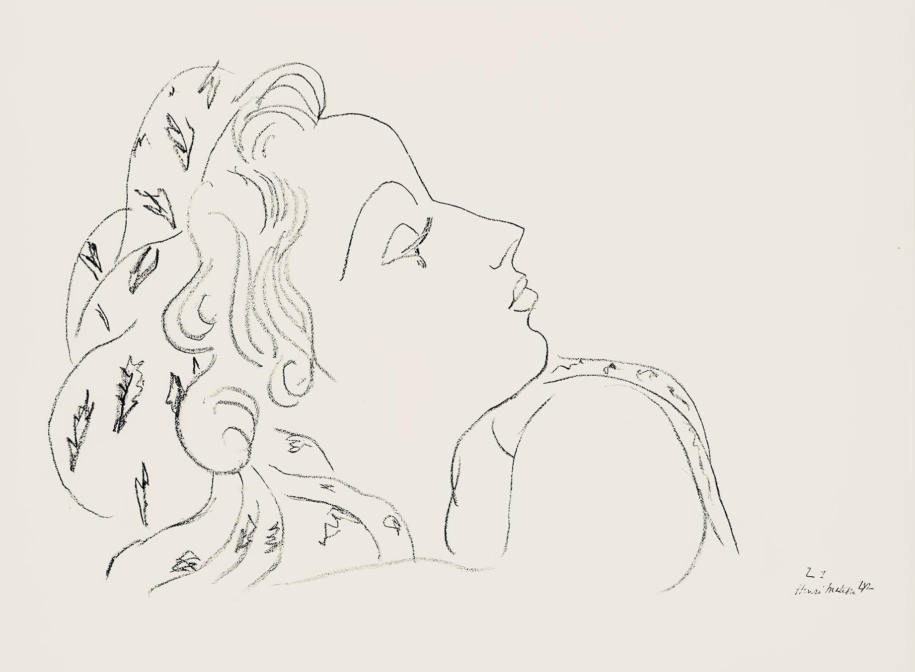 Henri Matisse Figurative Print - Matisse, Série Z, var. 1 (Duthuit 9), Dessins, Thèmes et variations (after)